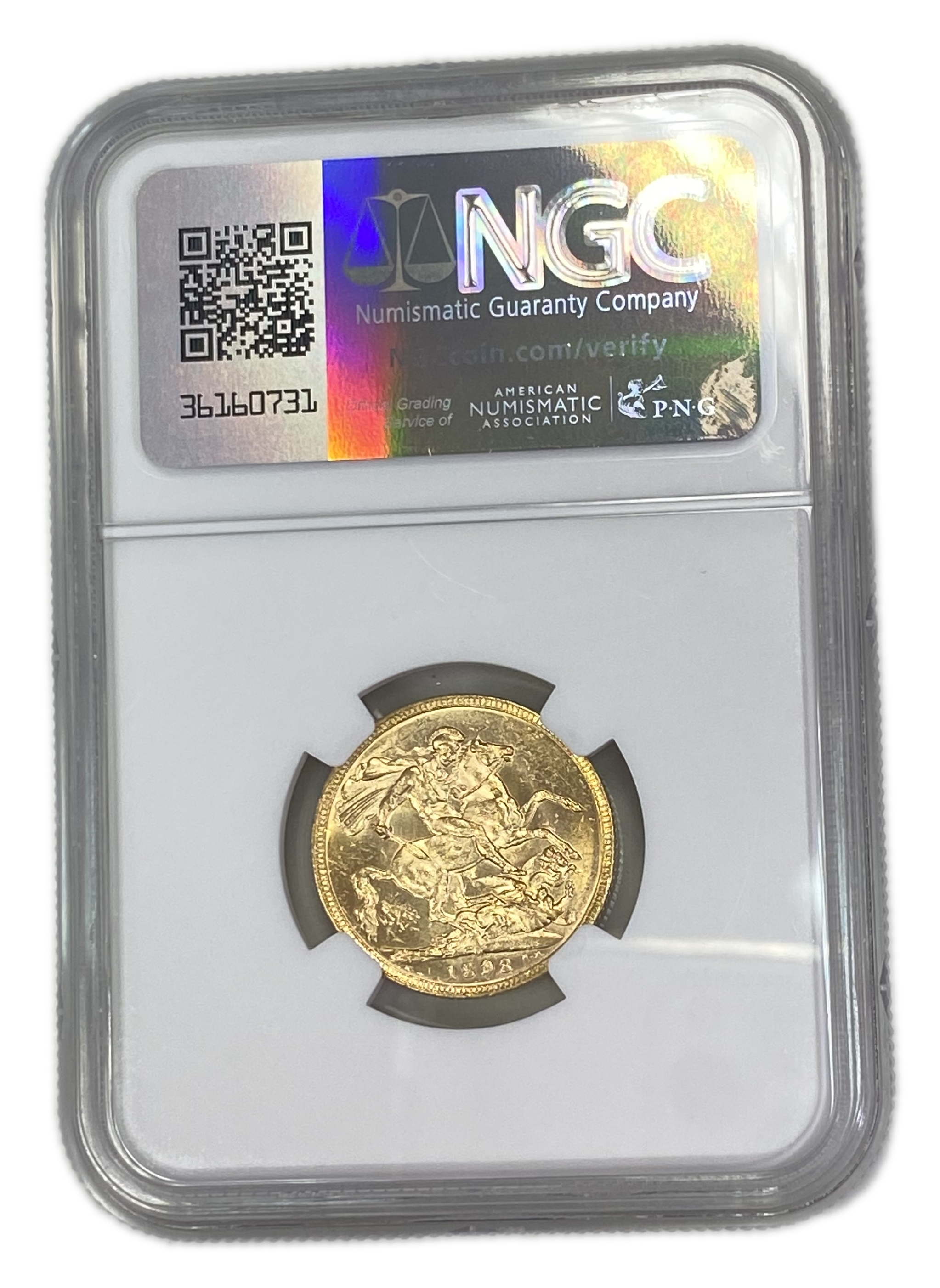 England (Great Britain) – Australia Melbourne – 1 Sovereign 1898 M – Victoria – NGC AU 58 - Gold 917, 7.988g - 1 1