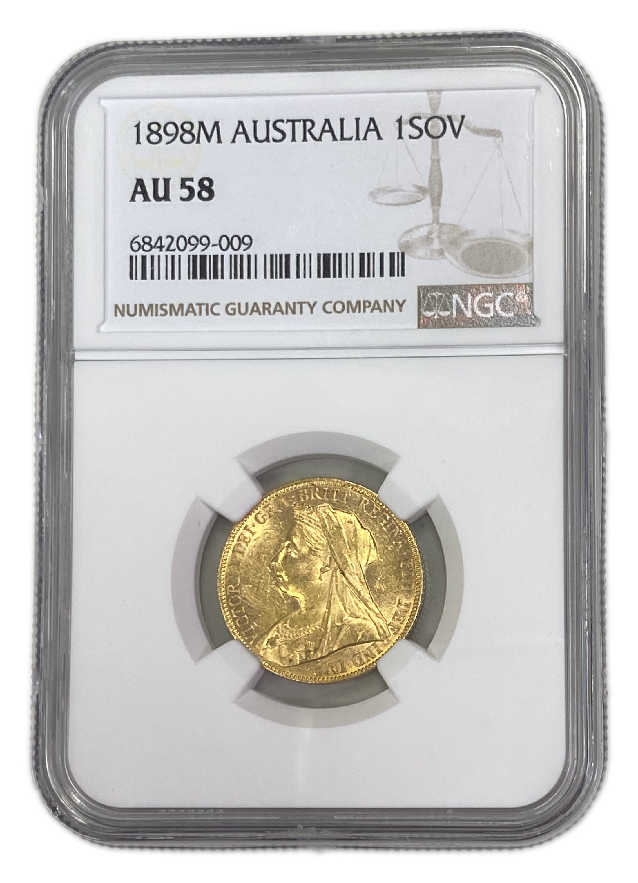 England (Great Britain) – Australia Melbourne – 1 Sovereign 1898 M – Victoria – NGC AU 58 - Gold 917, 7.988g - 1 0