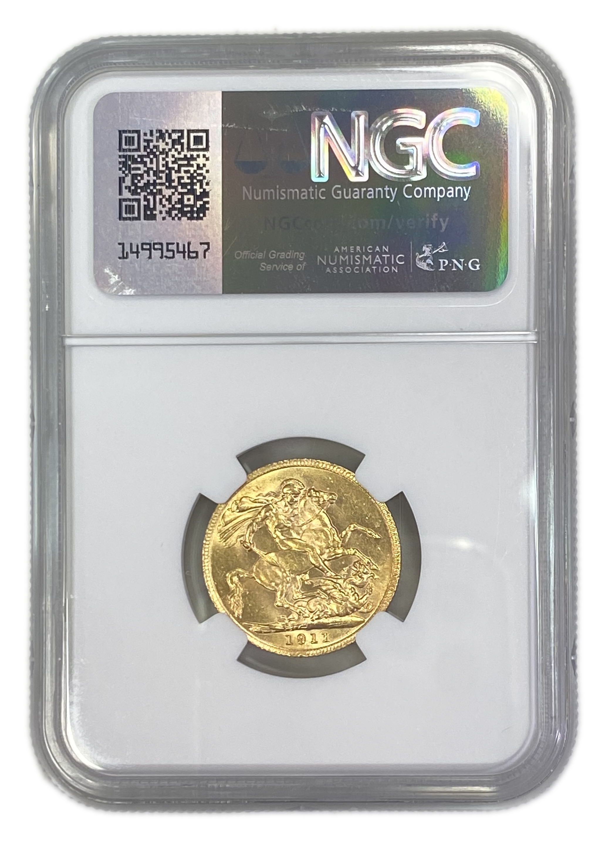 England (Great Britain) – 1 Sovereign 1911 – Edward VII – NGC AU 58 - Gold 917, 7.988g - 1 1