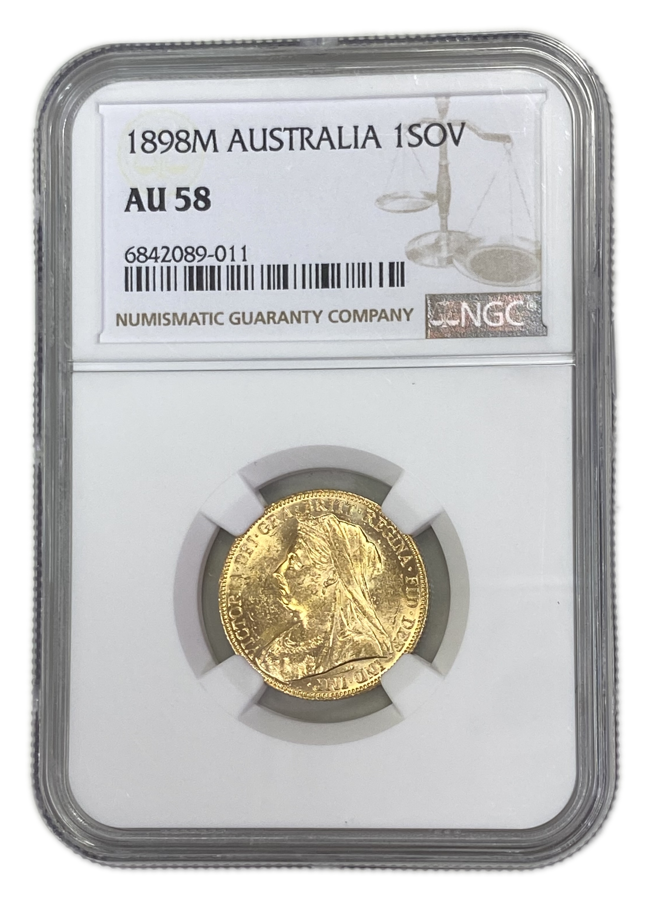 England (Great Britain) – Australia Melbourne – 1 Sovereign 1898 M – Victoria – NGC AU 58 - Gold 917, 7.988g - 1 0