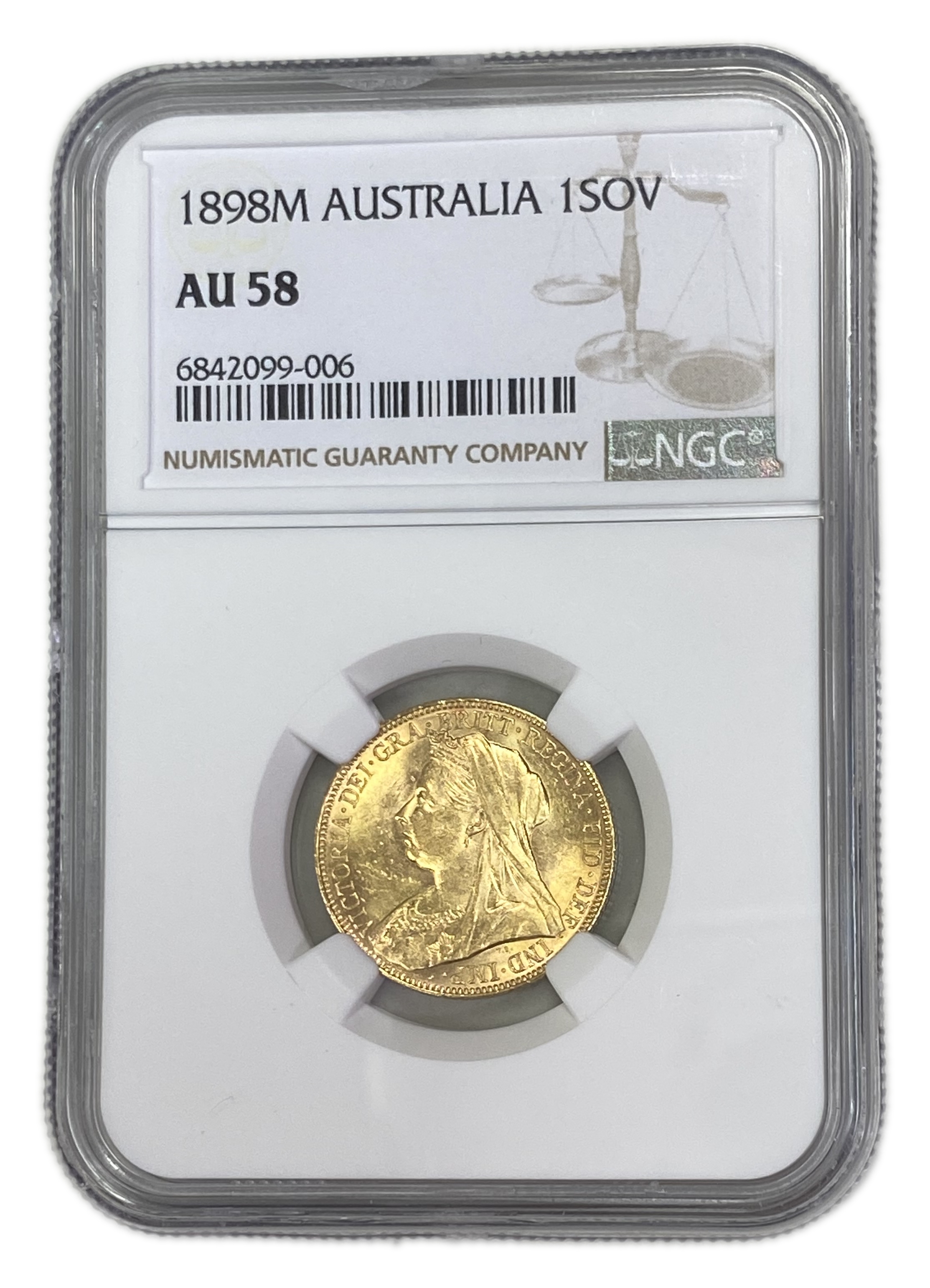 England (Great Britain) – Australia Melbourne – 1 Sovereign 1898 M – Victoria – NGC AU 58 - Gold 917, 7.988g - 1 0