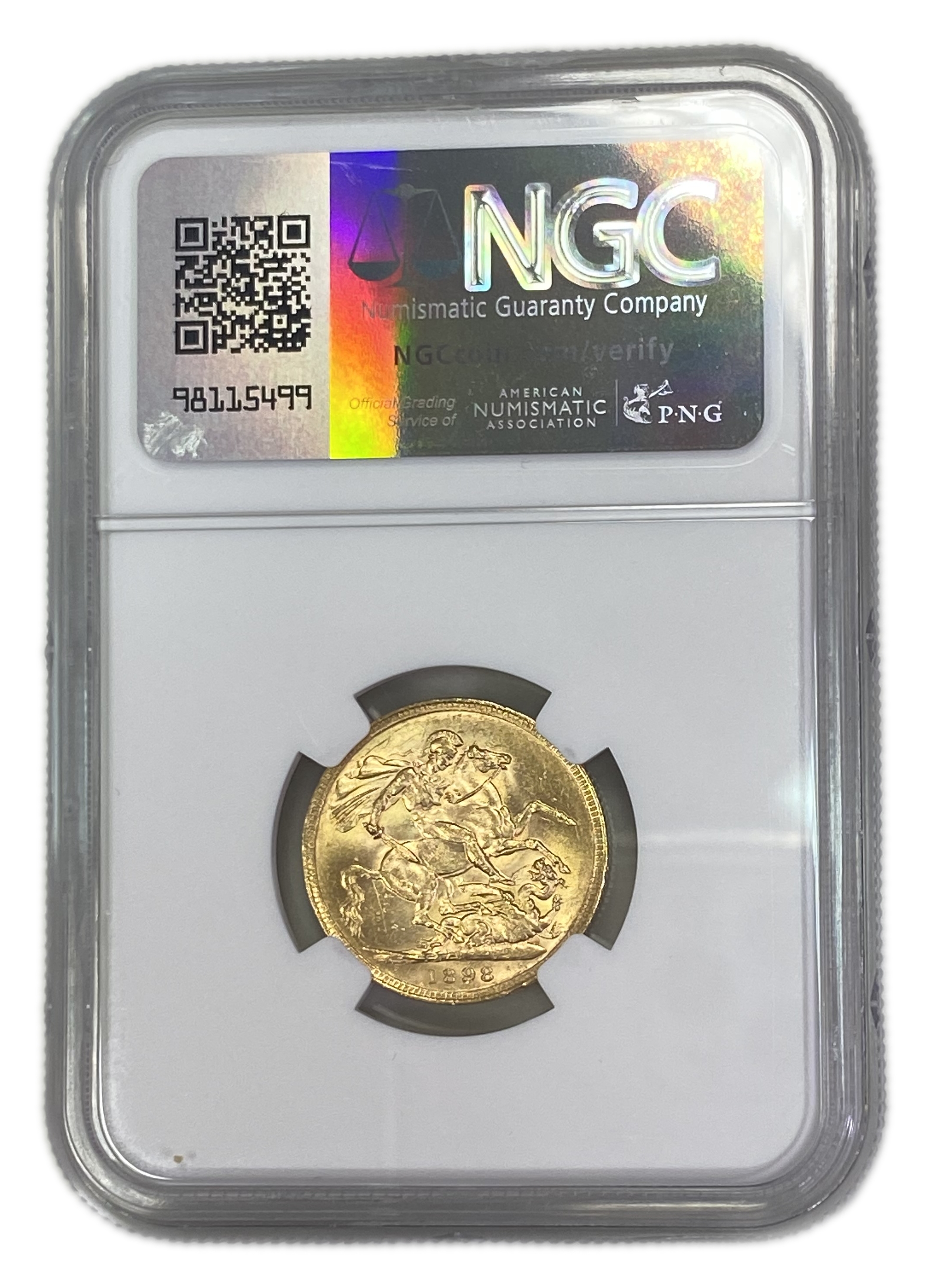 England (Great Britain) – Australia Melbourne – 1 Sovereign 1898 M – Victoria – NGC AU 58 - Gold 917, 7.988g - 1 1