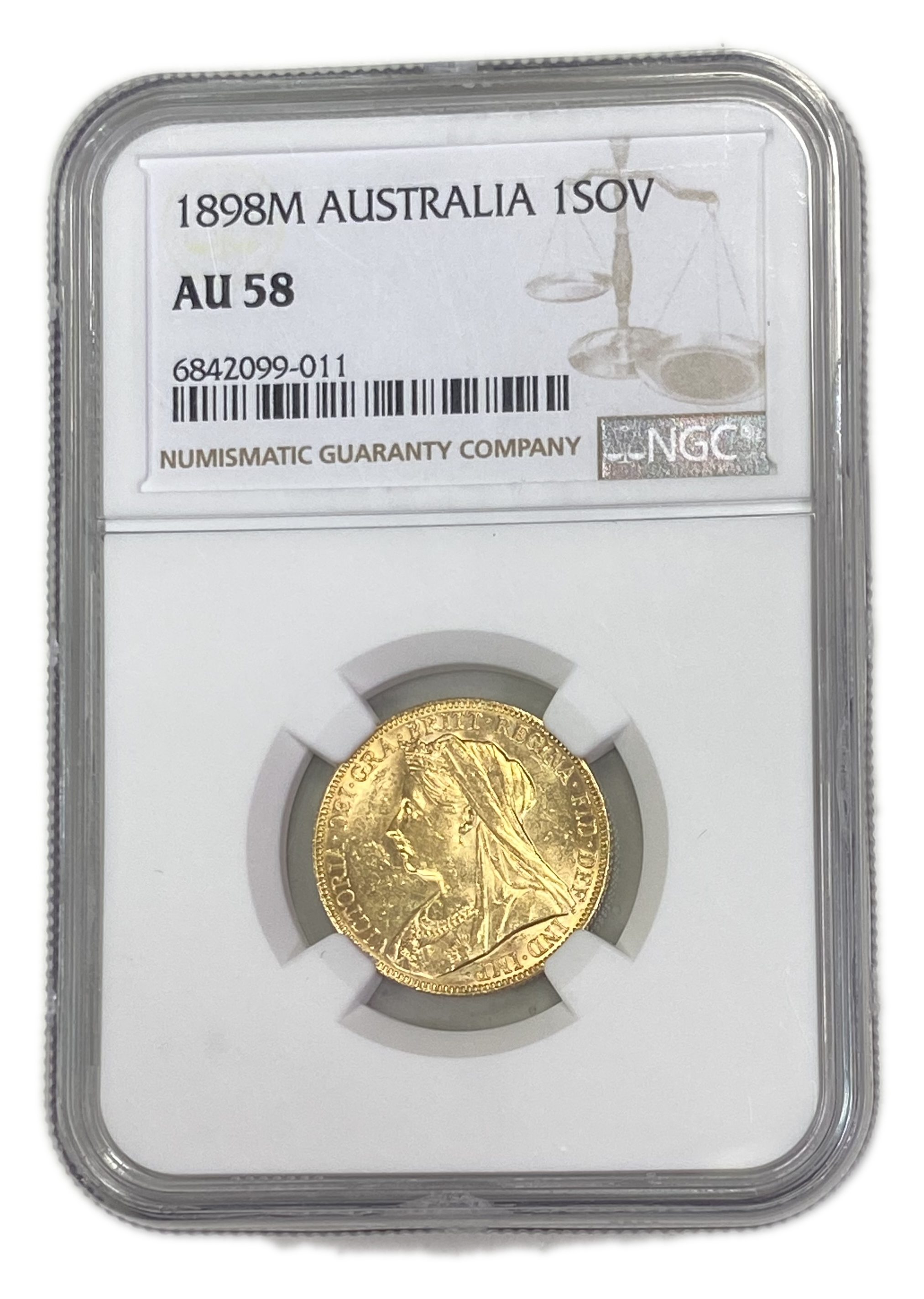 England (Great Britain) – Australia Melbourne – 1 Sovereign 1898 M – Victoria – NGC AU 58 - Gold 917, 7.988g - 1 0