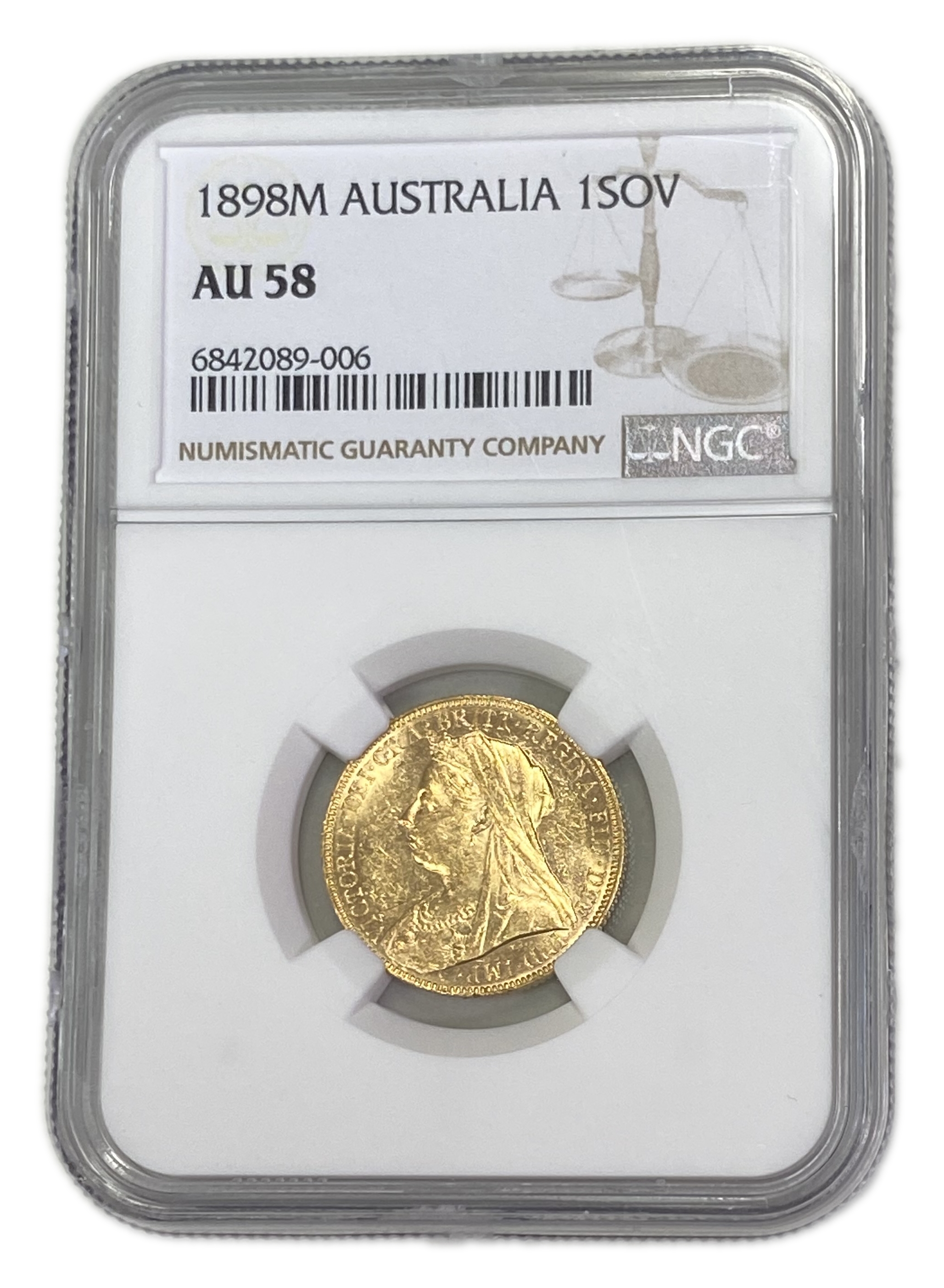 England (Great Britain) – Australia Melbourne – 1 Sovereign 1898 M – Victoria – NGC AU 58 - Gold 917, 7.988g - 1 0