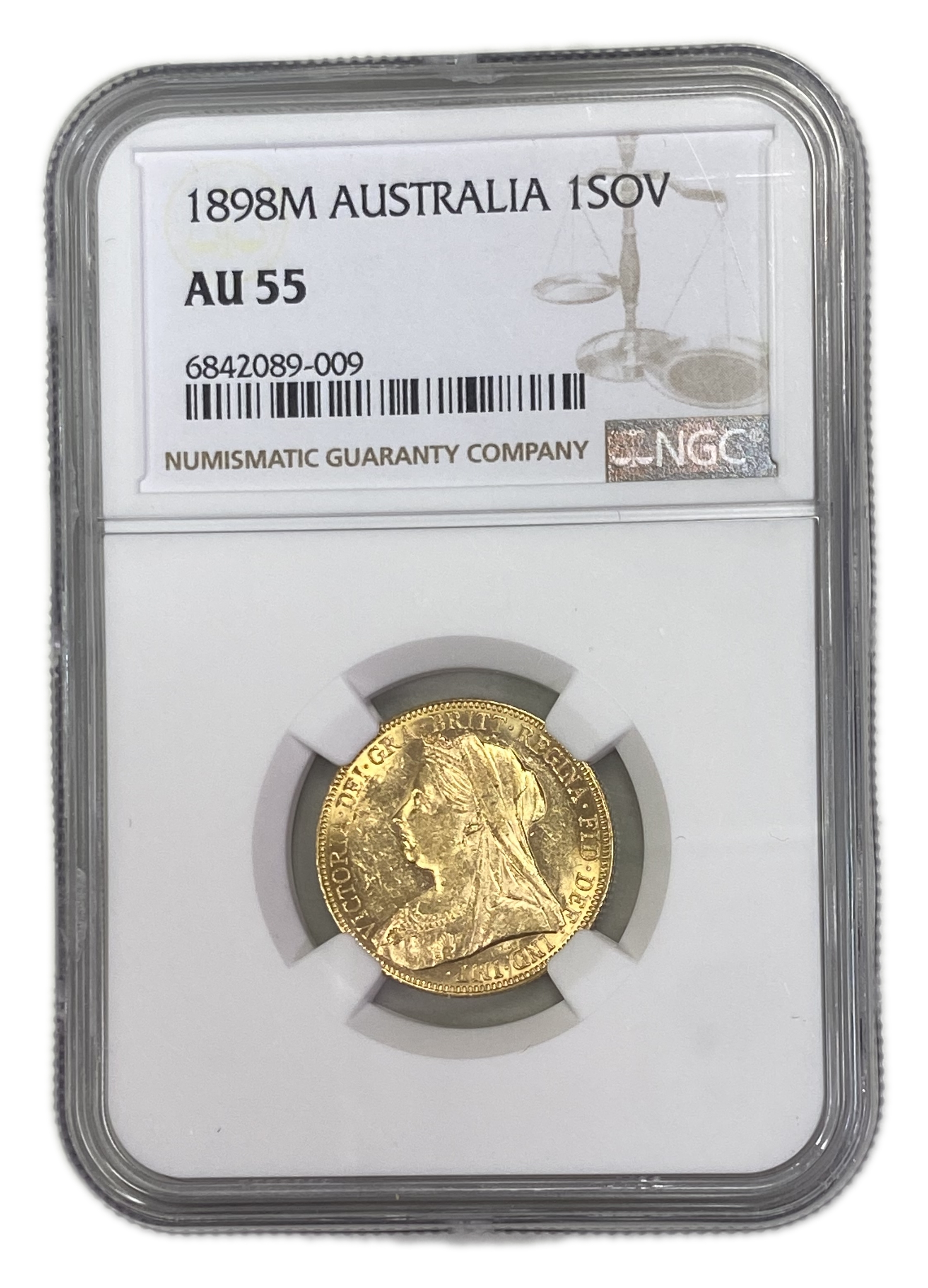 England (Great Britain) – Australia Melbourne – 1 Sovereign 1898 M – Victoria – NGC AU 55 - Gold 917, 7.988g - 1 0