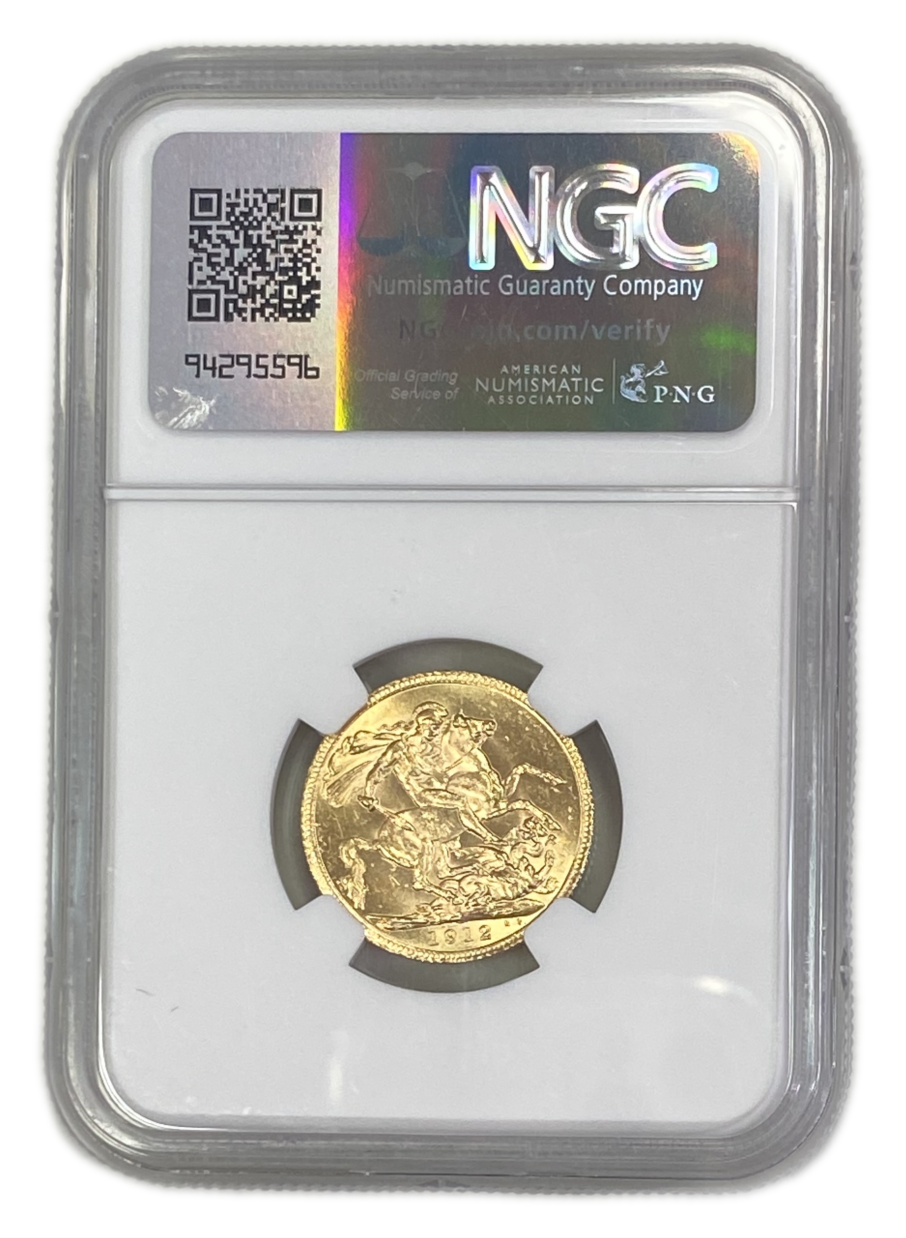 England (Great Britain) – 1 Sovereign 1912 – Edward VII – NGC MS 61 - Gold 917, 7.988g - 1 1