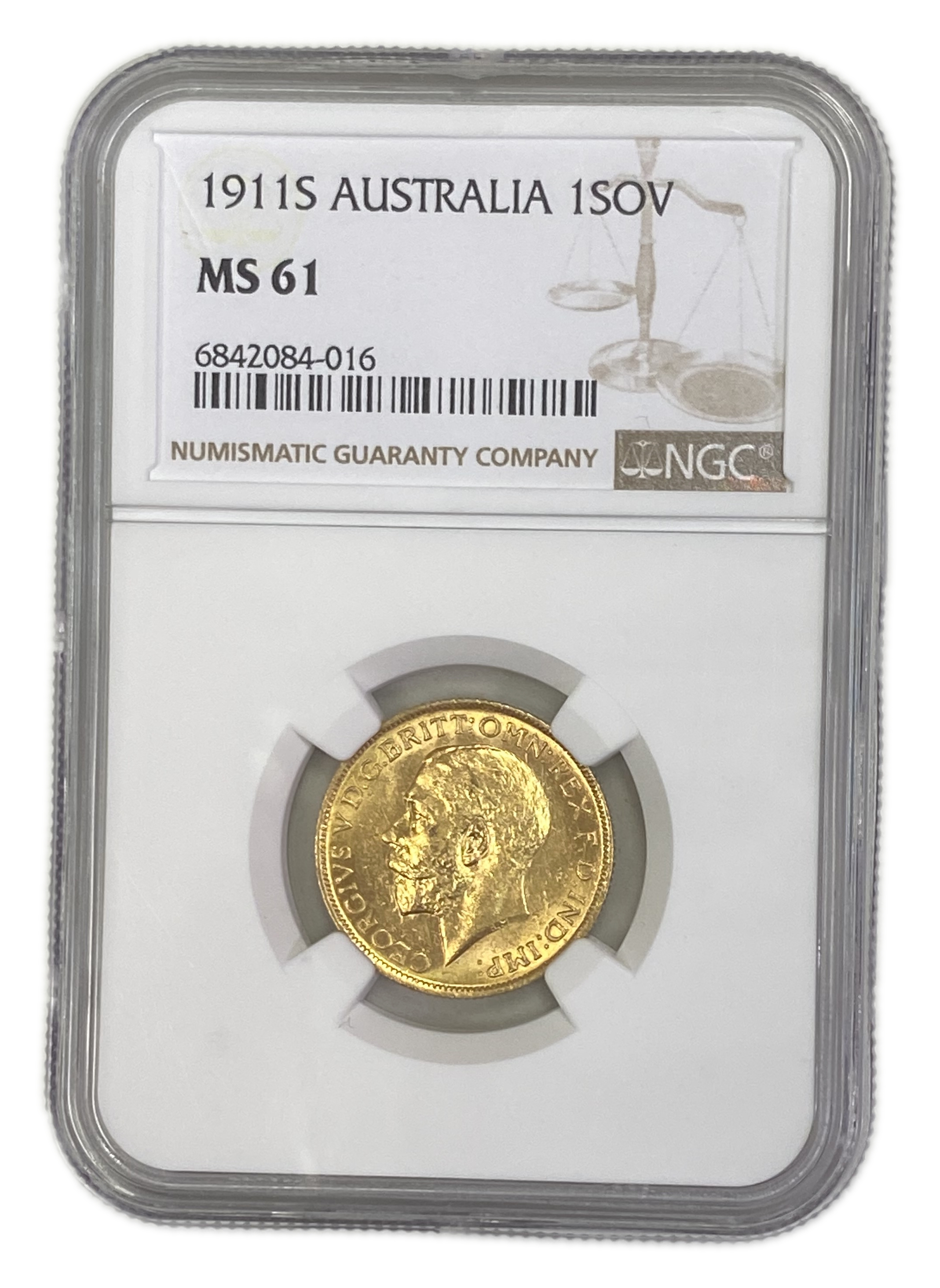 England (Great Britain) – Australia Sydney – 1 Sovereign 1911 S – Edward VII – NGC MS 61 - Gold 917, 7.988g - 1 0