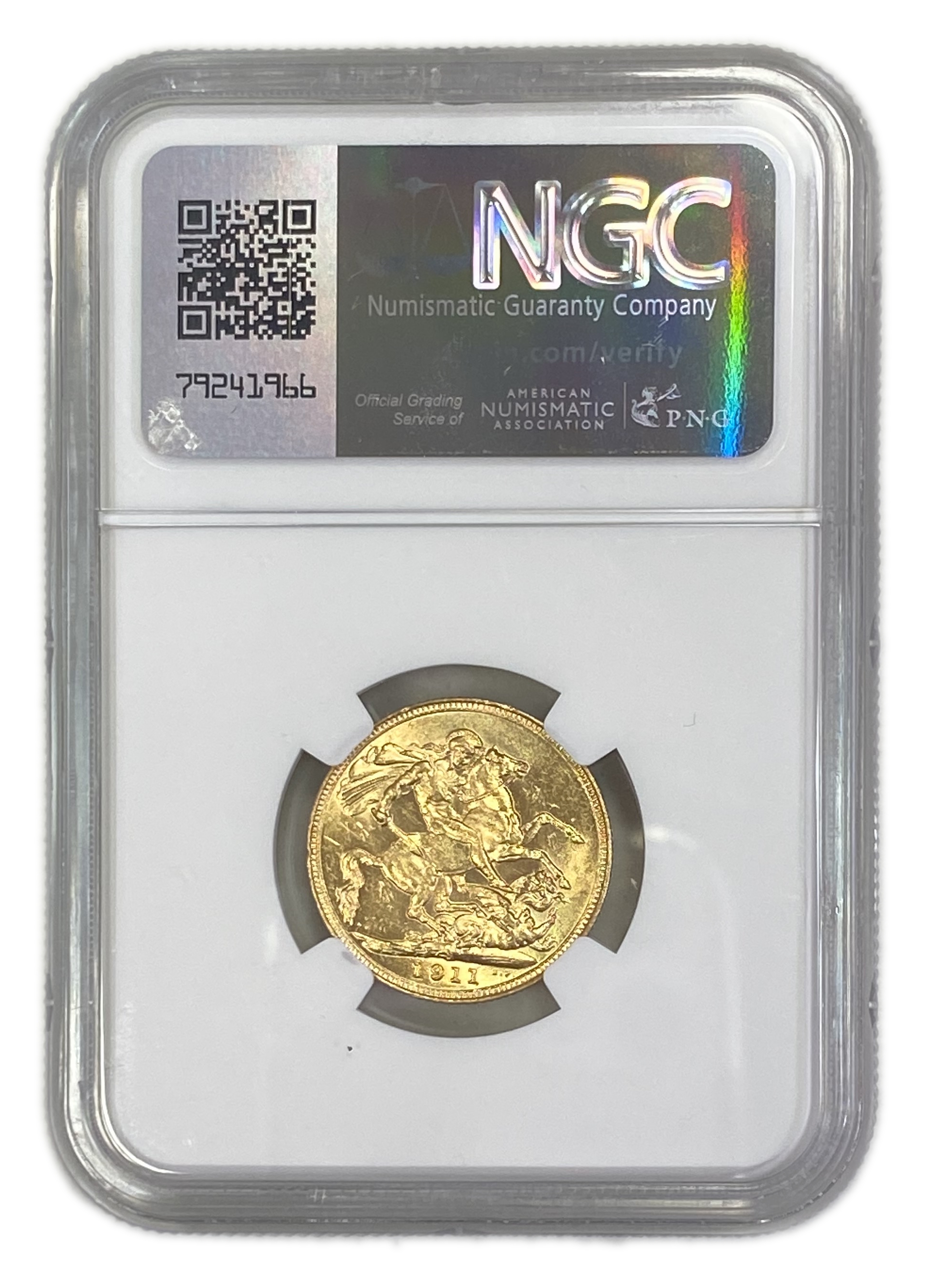 England (Great Britain) – Australia Sydney – 1 Sovereign 1911 S – Edward VII – NGC MS 61 - Gold 917, 7.988g - 1 1