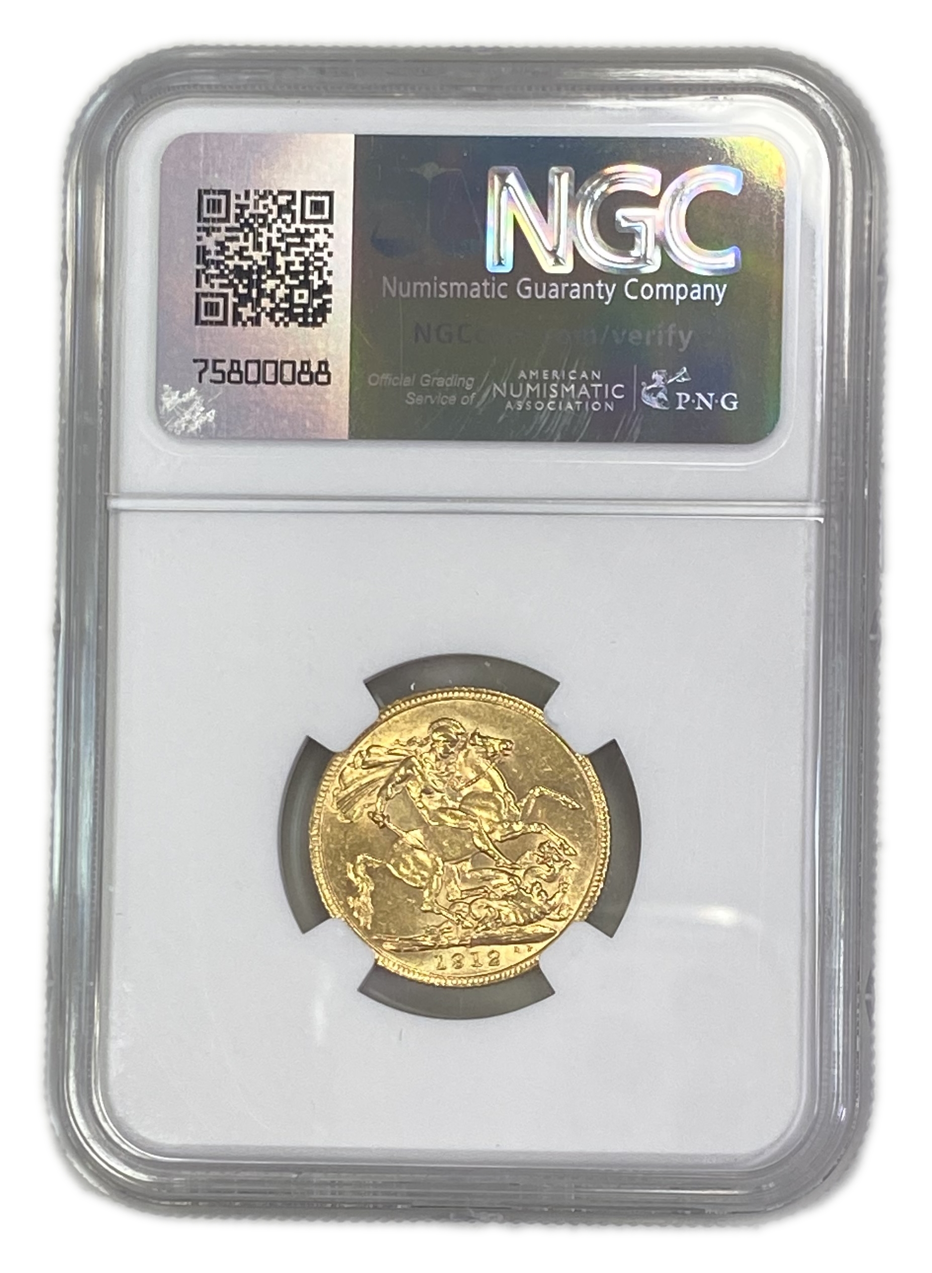 England (Great Britain) – 1 Sovereign 1912 – Edward VII – NGC AU 58 - Gold 917, 7.988g - 1 1