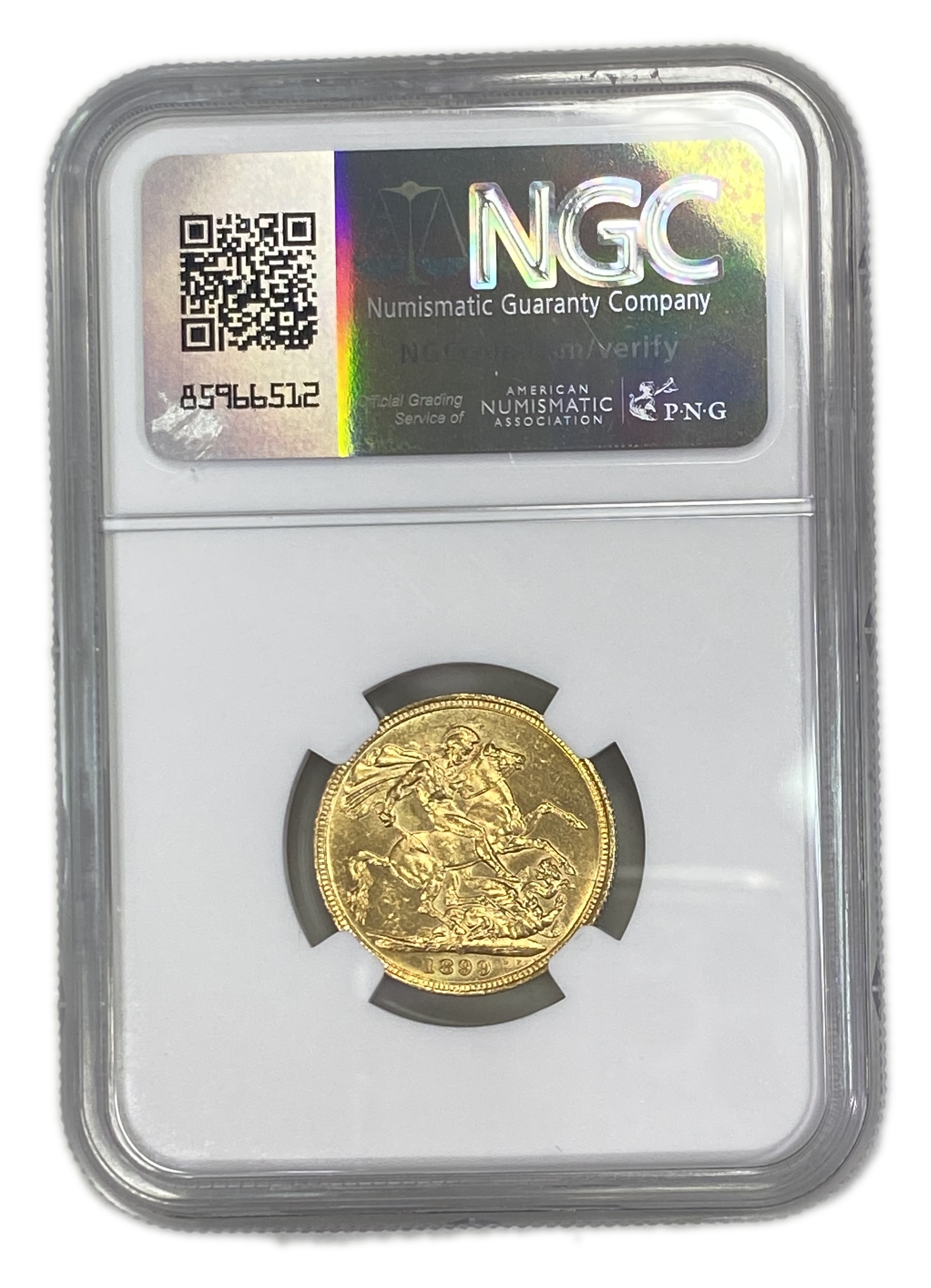 England (Great Britain) – Australia Sydney– 1 Sovereign 1899 S – Victoria – NGC AU DETAILS - Gold 917, 7.988g - 1 1