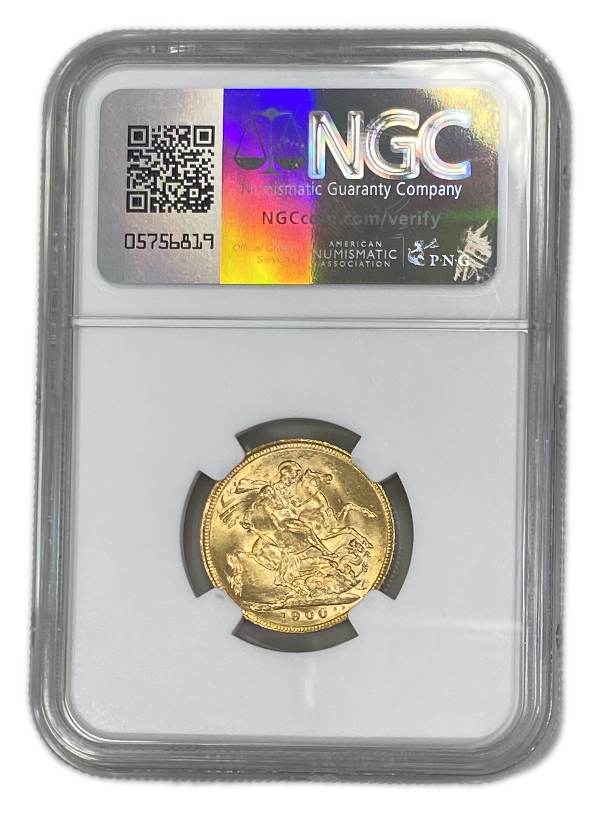 England (Great Britain) – Australia Melbourne – 1 Sovereign 1900 M – Victoria – NGC MS 61 - Gold 917, 7.988g - 1 1