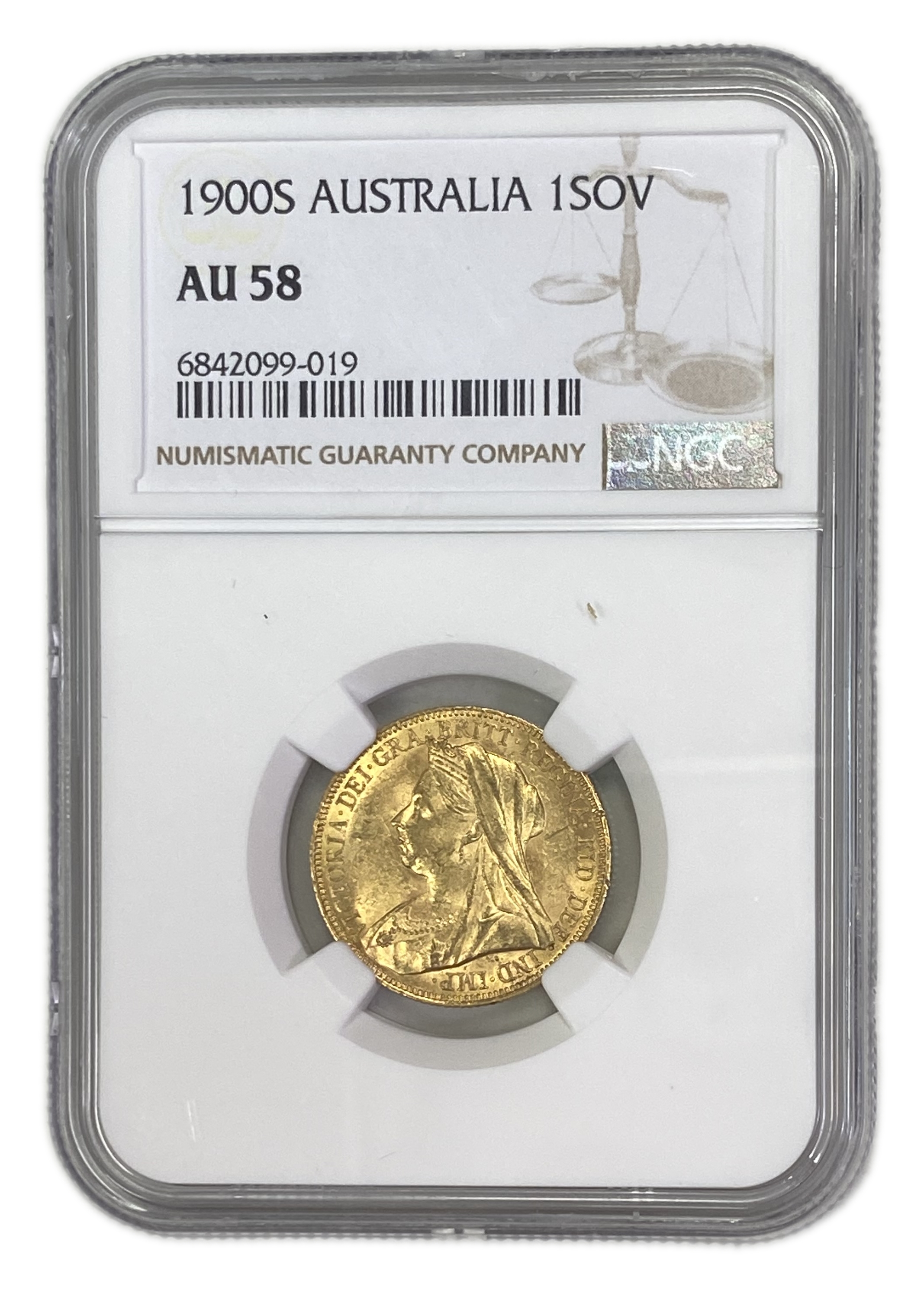England (Great Britain) – Australia Sydney– 1 Sovereign 1900 S – Victoria – NGC AU 58 - Gold 917, 7.988g - 1 0