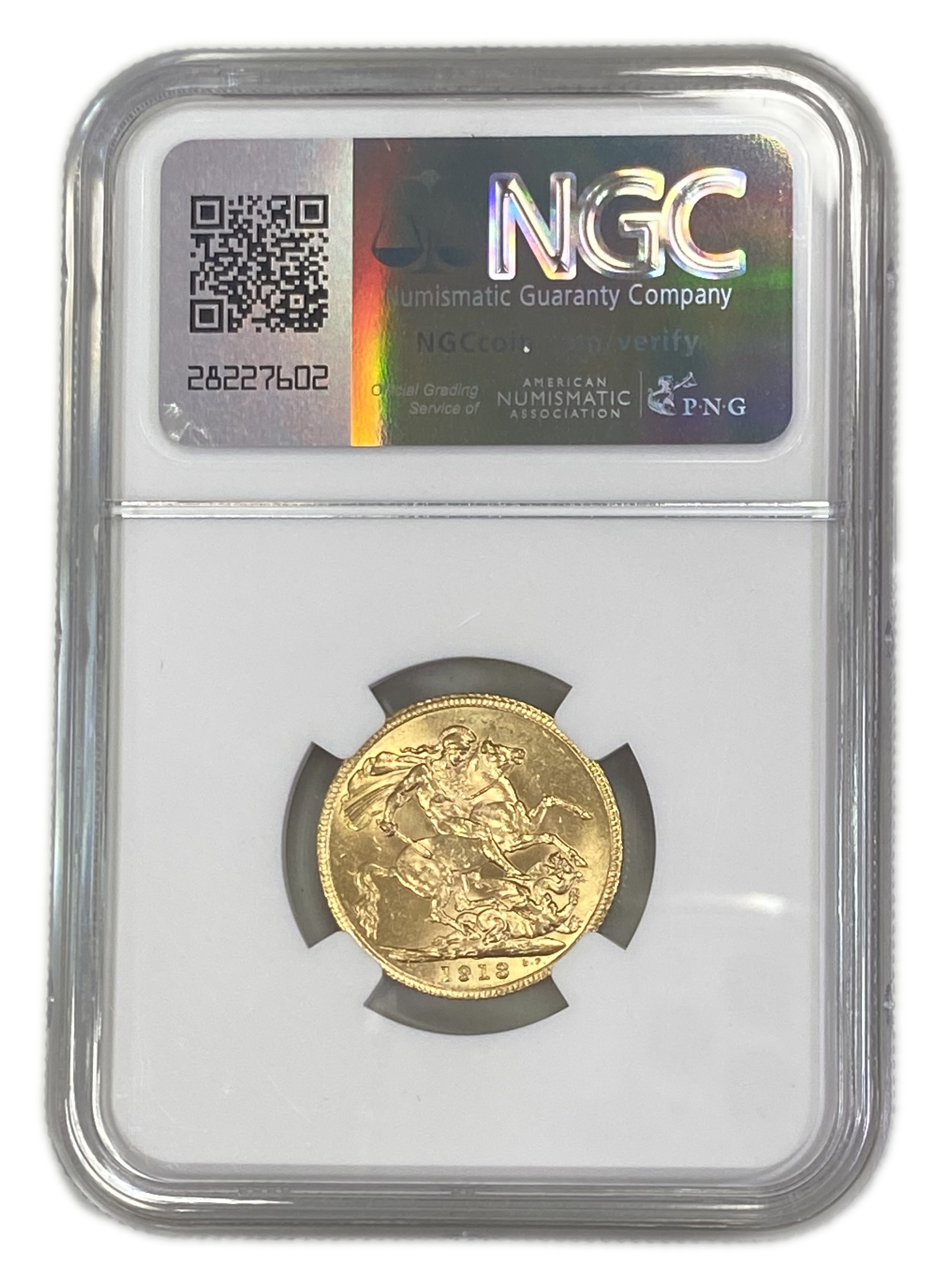 England (Great Britain) – 1 Sovereign 1913 – Edward VII – NGC MS 62 - Gold 917, 7.988g - 1 1