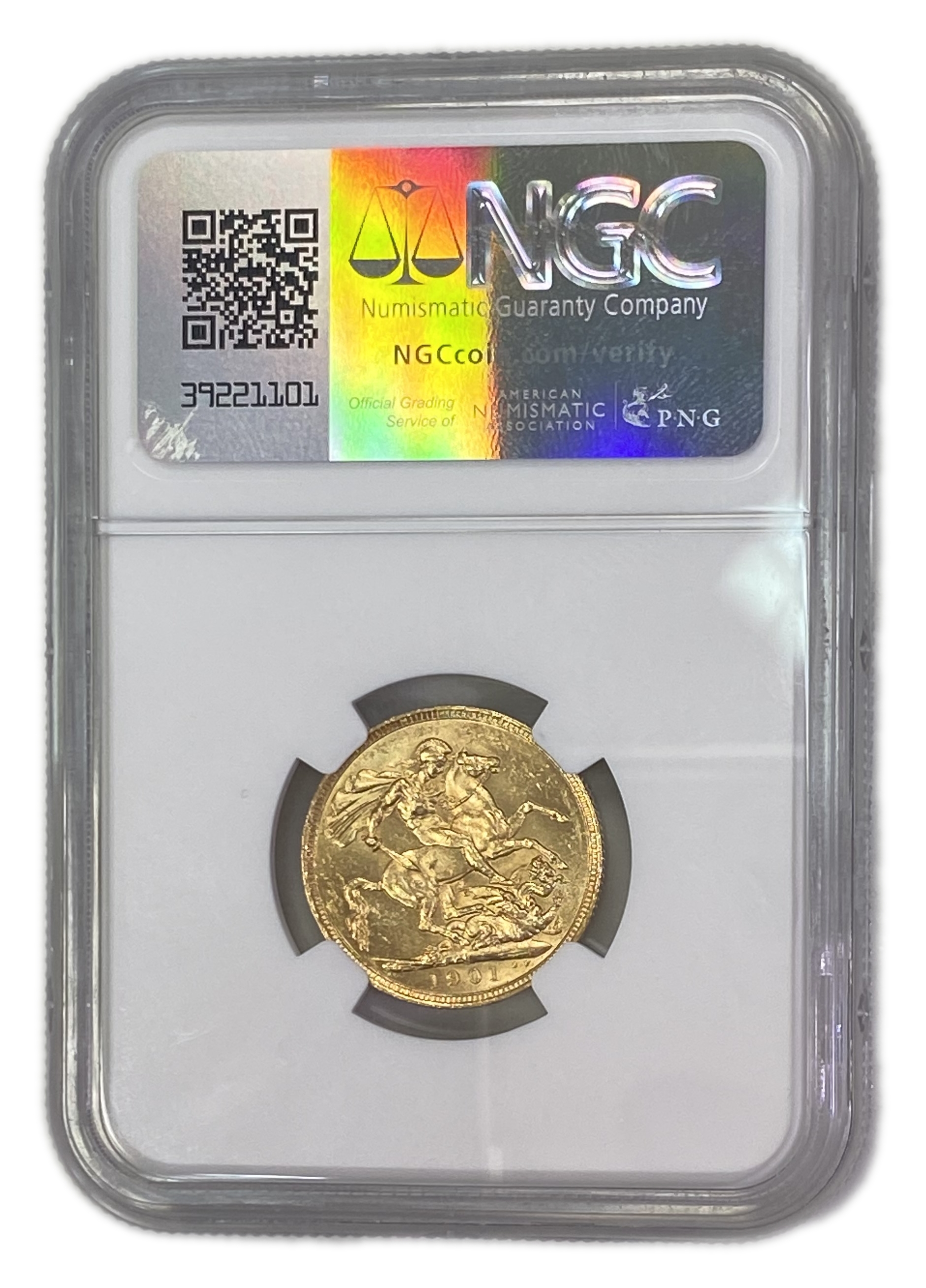England (Great Britain) – Australia Sydney– 1 Sovereign 1901 S – Victoria – NGC AU 55 - Gold 917, 7.988g - 1 1