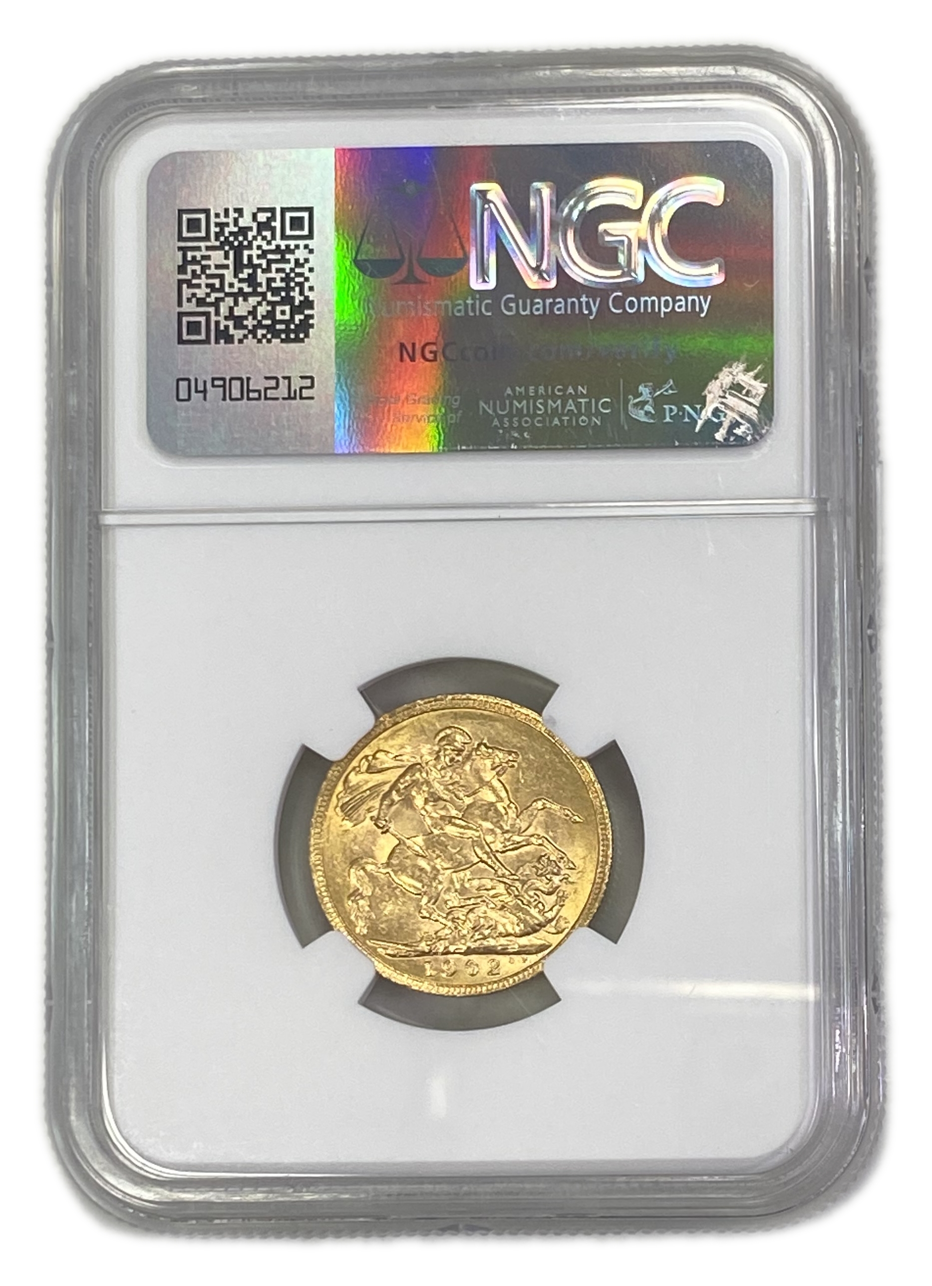 England (Great Britain) – 1 Sovereign 1902 – Edward VII – NGC MS 61 - Gold 917, 7.988g - 1 1