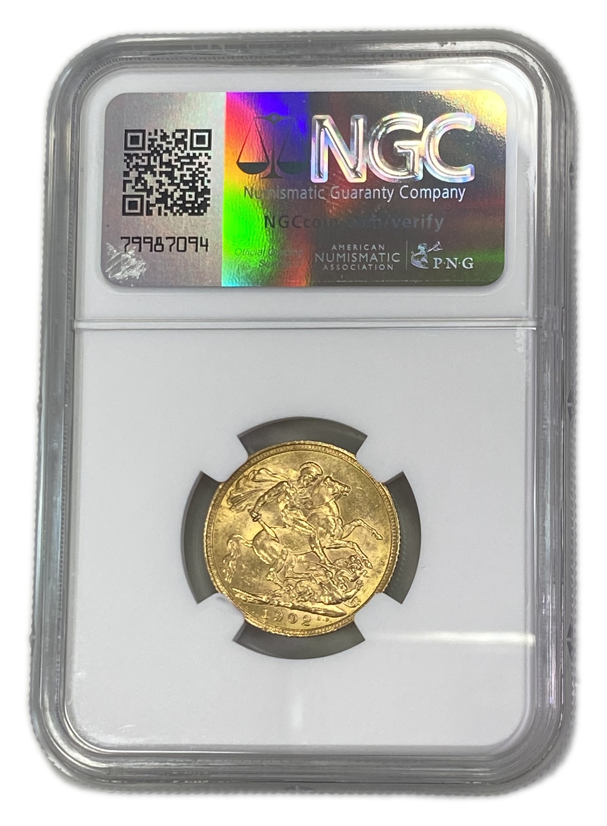 England (Great Britain) – 1 Sovereign 1902 – Edward VII – NGC AU 58 - Gold 917, 7.988g - 1 1