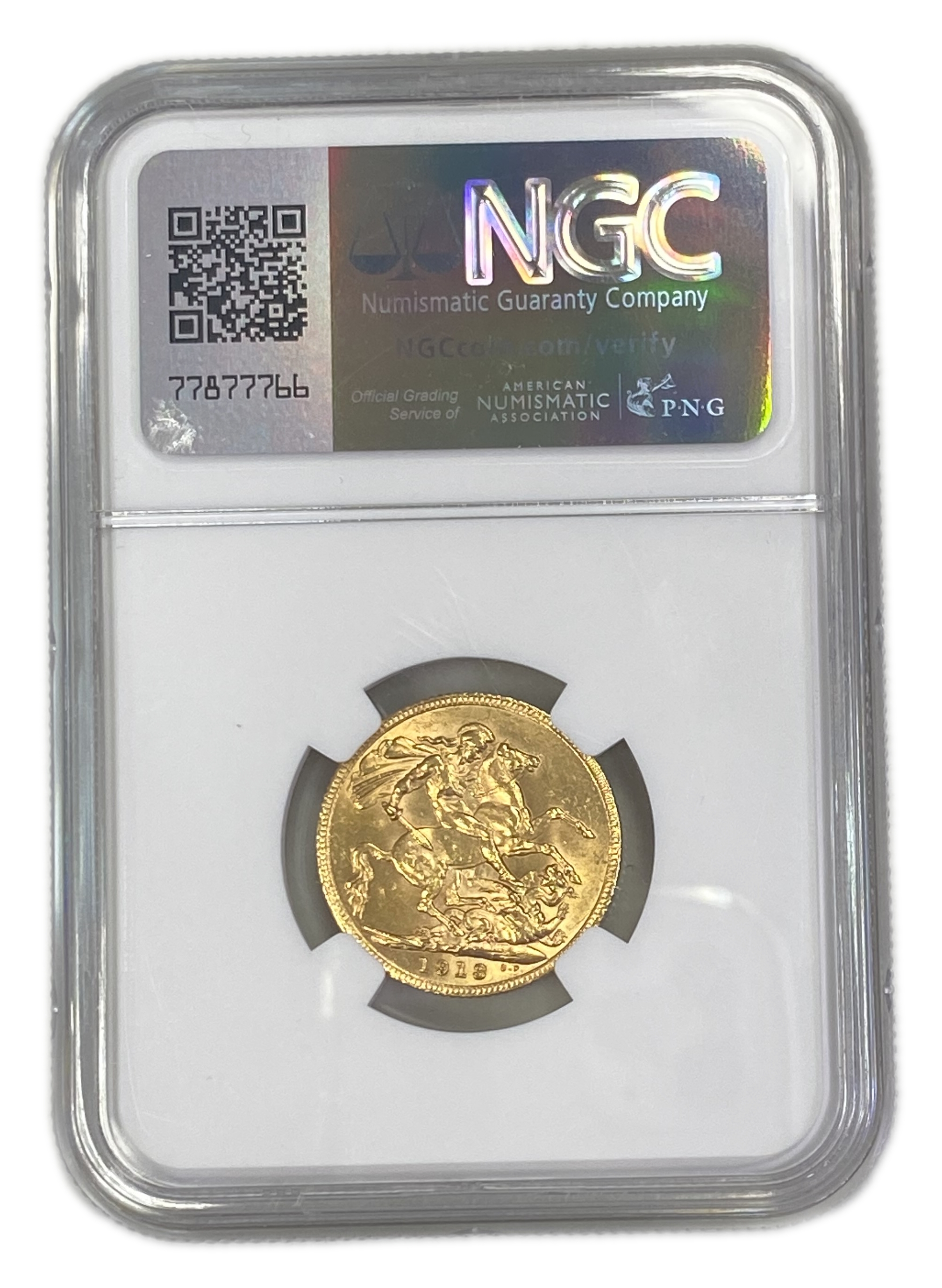 England (Great Britain) – 1 Sovereign 1913 – Edward VII – NGC UNC DETAILS - Gold 917, 7.988g - 1 1