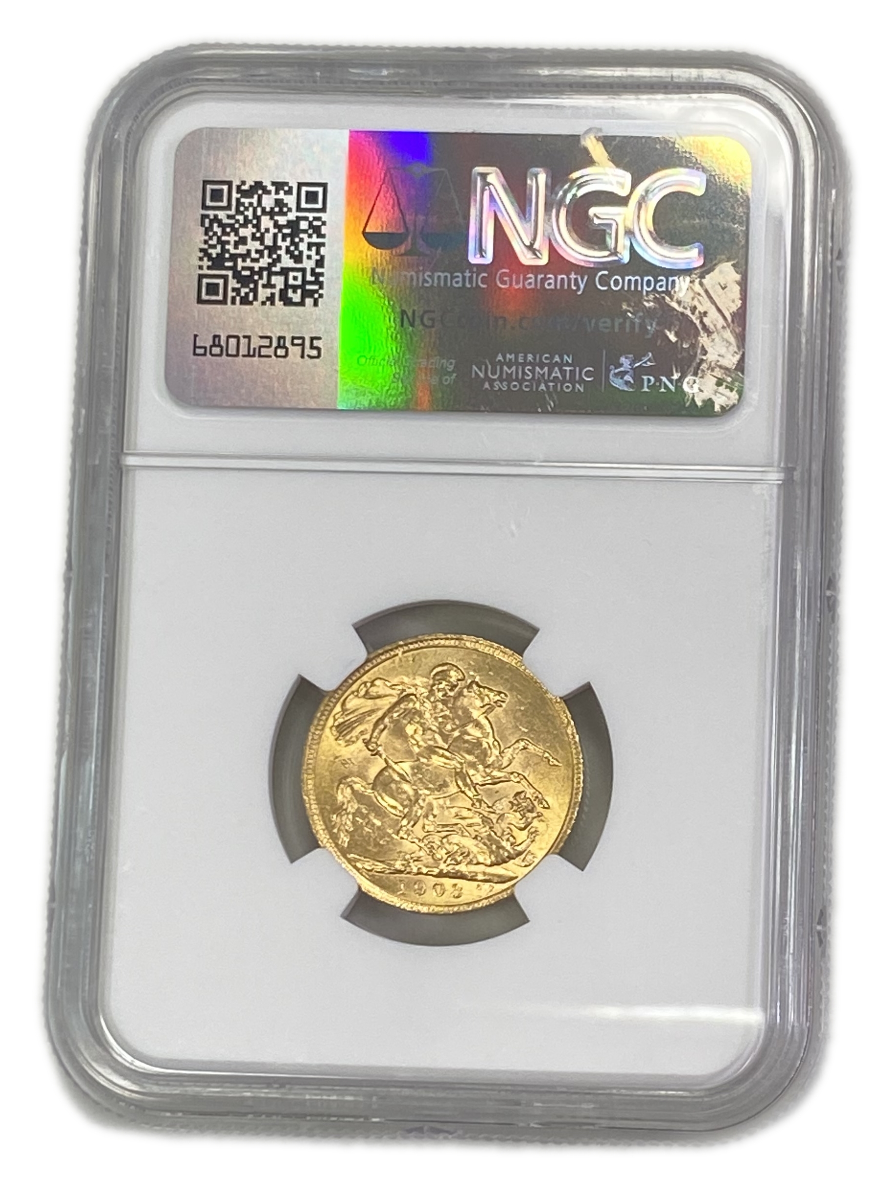 England (Great Britain) – 1 Sovereign 1903 – Edward VII – NGC MS 62 - Gold 917, 7.988g - 1 1