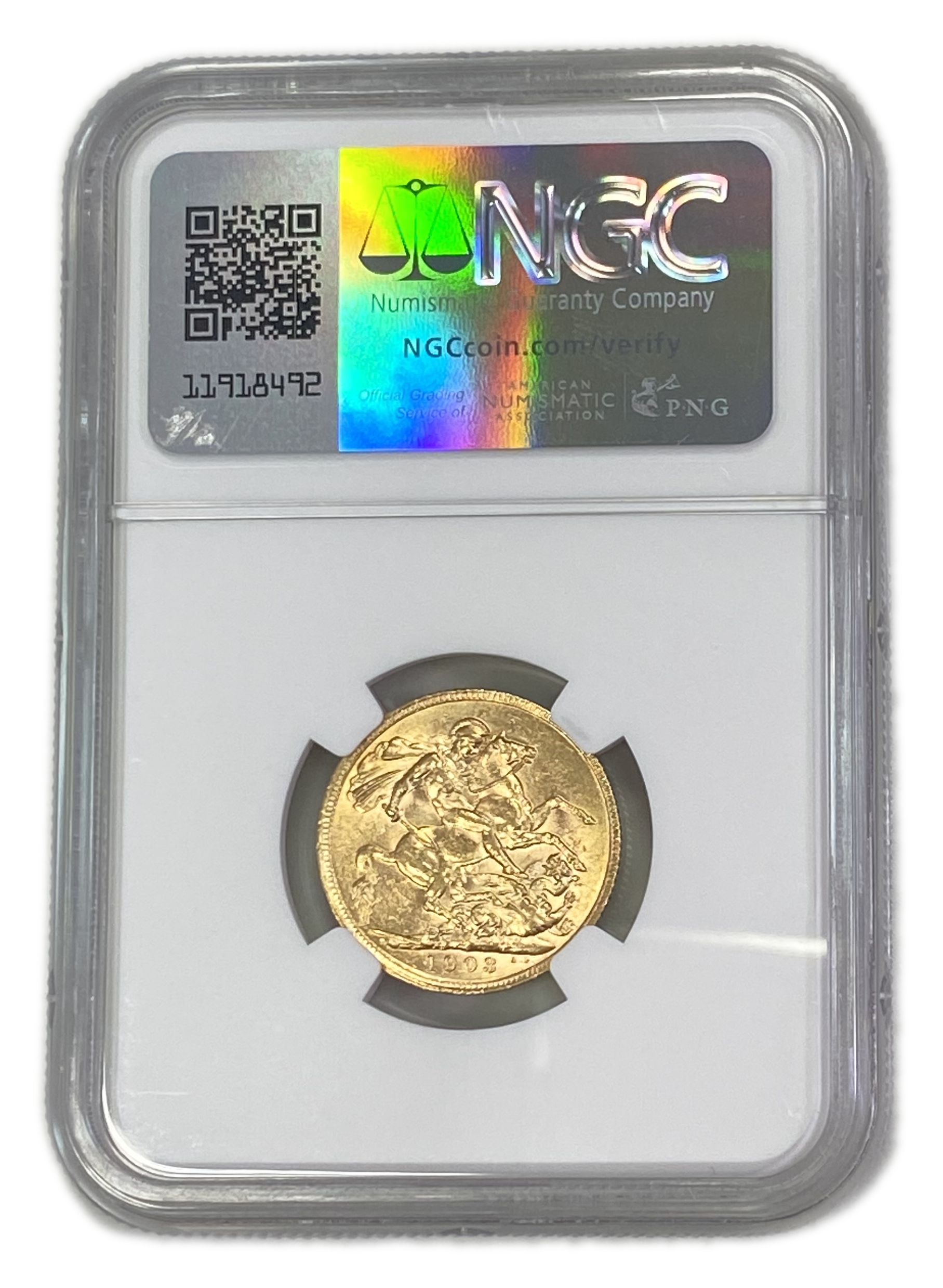 England (Great Britain) – 1 Sovereign 1903 – Edward VII – NGC MS 61 - Gold 917, 7.988g - 1 1