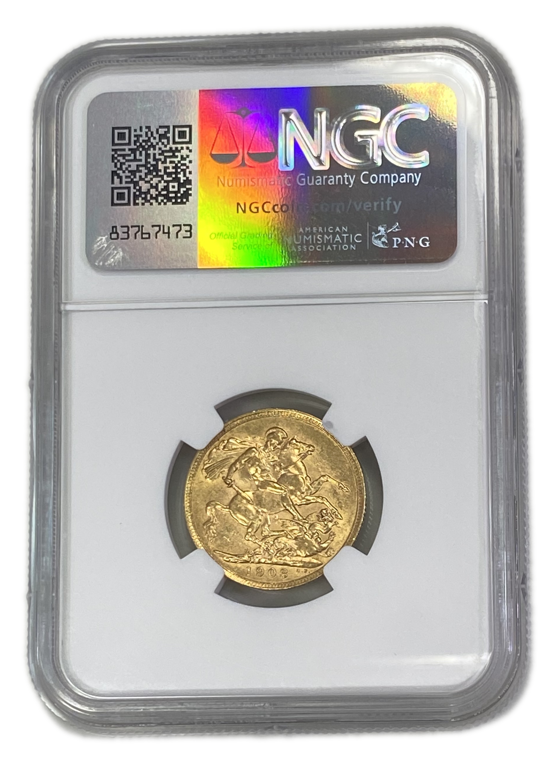 England (Great Britain) – Australia Melbourne – 1 Sovereign 1903 M – Edward VII – NGC AU 58 - Gold 917, 7.988g - 1 1