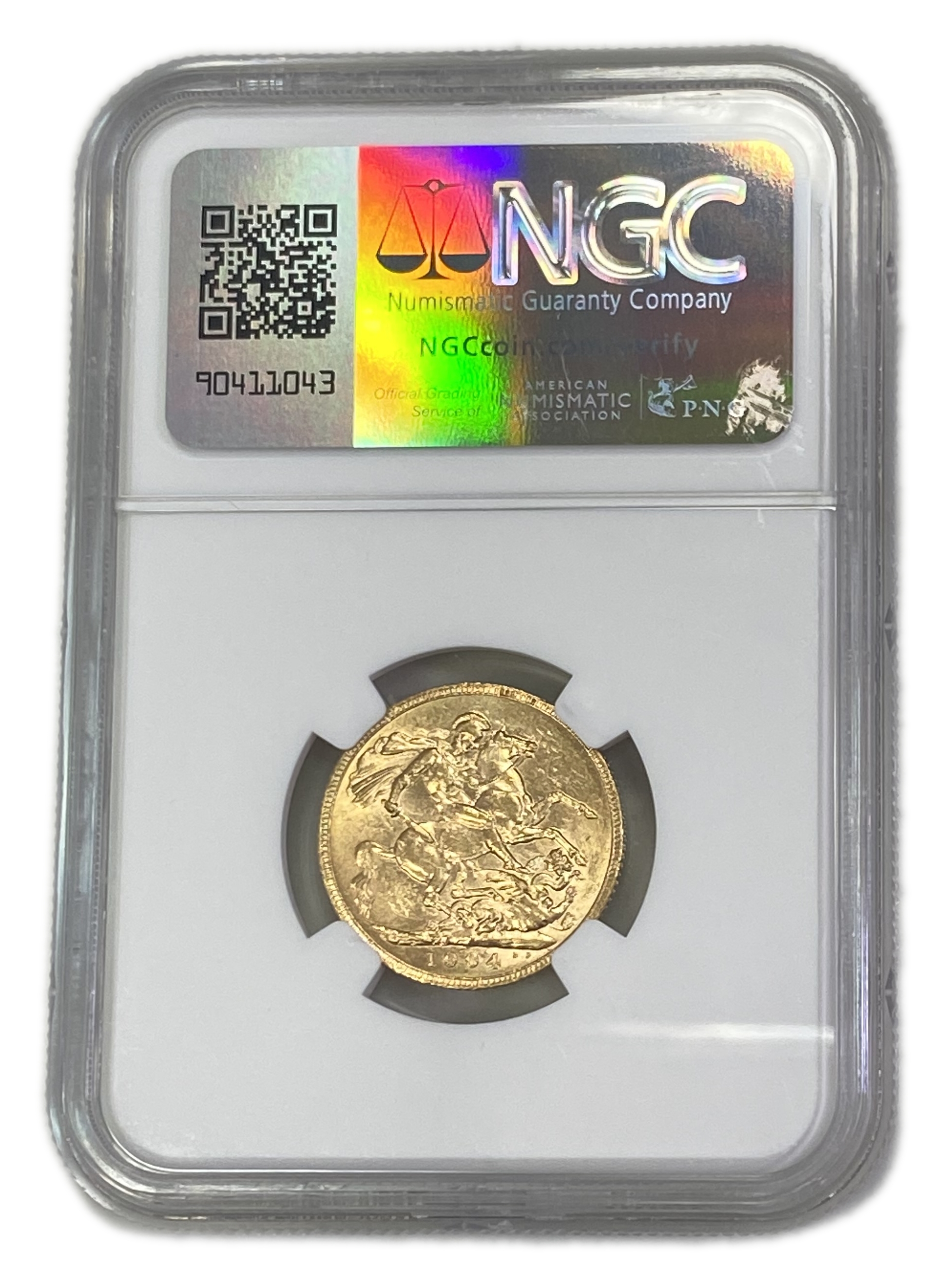 England (Great Britain) – 1 Sovereign 1904 – Edward VII – NGC MS 61 - Gold 917, 7.988g - 1 1