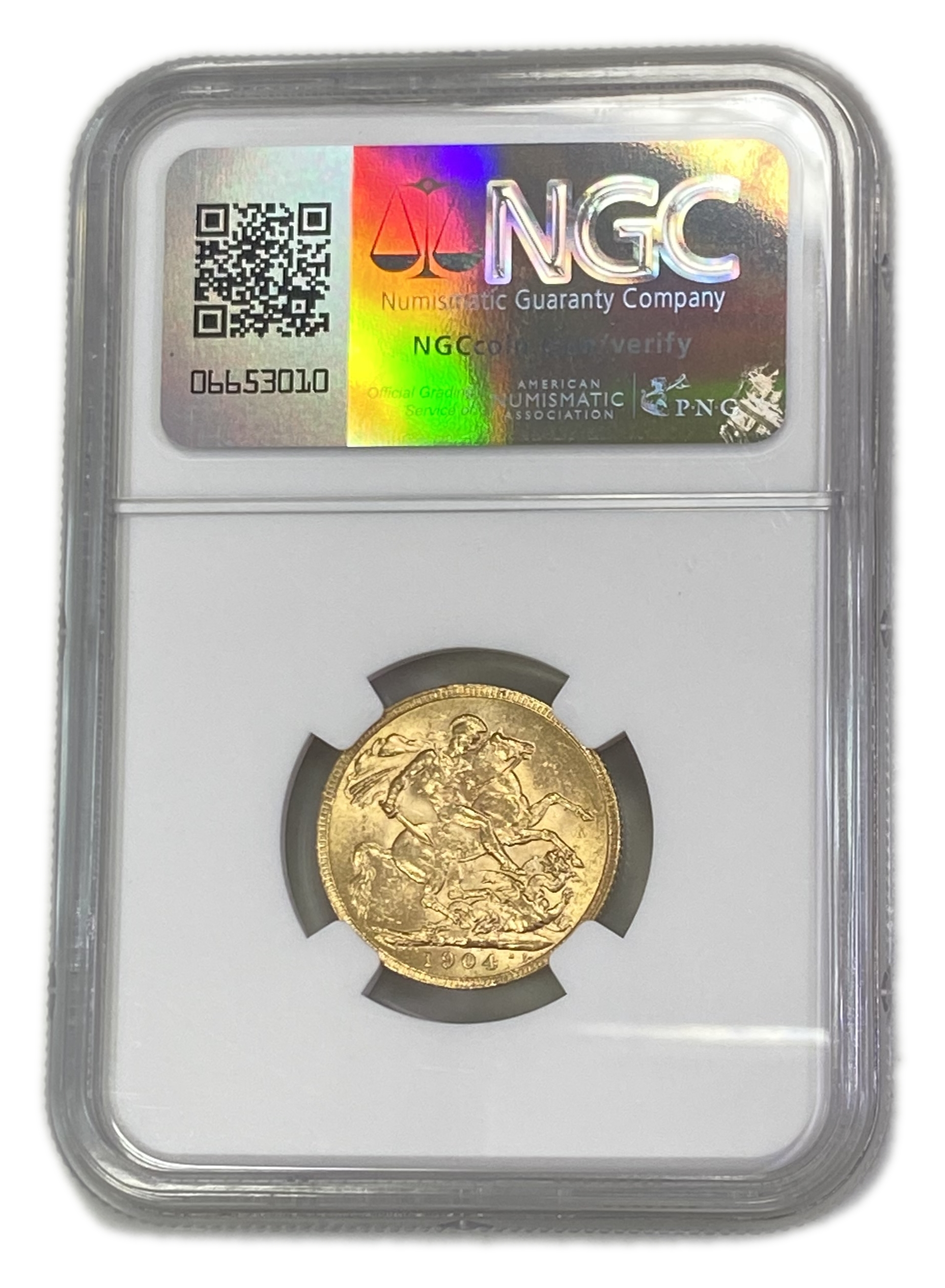 England (Great Britain) – 1 Sovereign 1904 – Edward VII – NGC MS 61 - Gold 917, 7.988g - 1 1