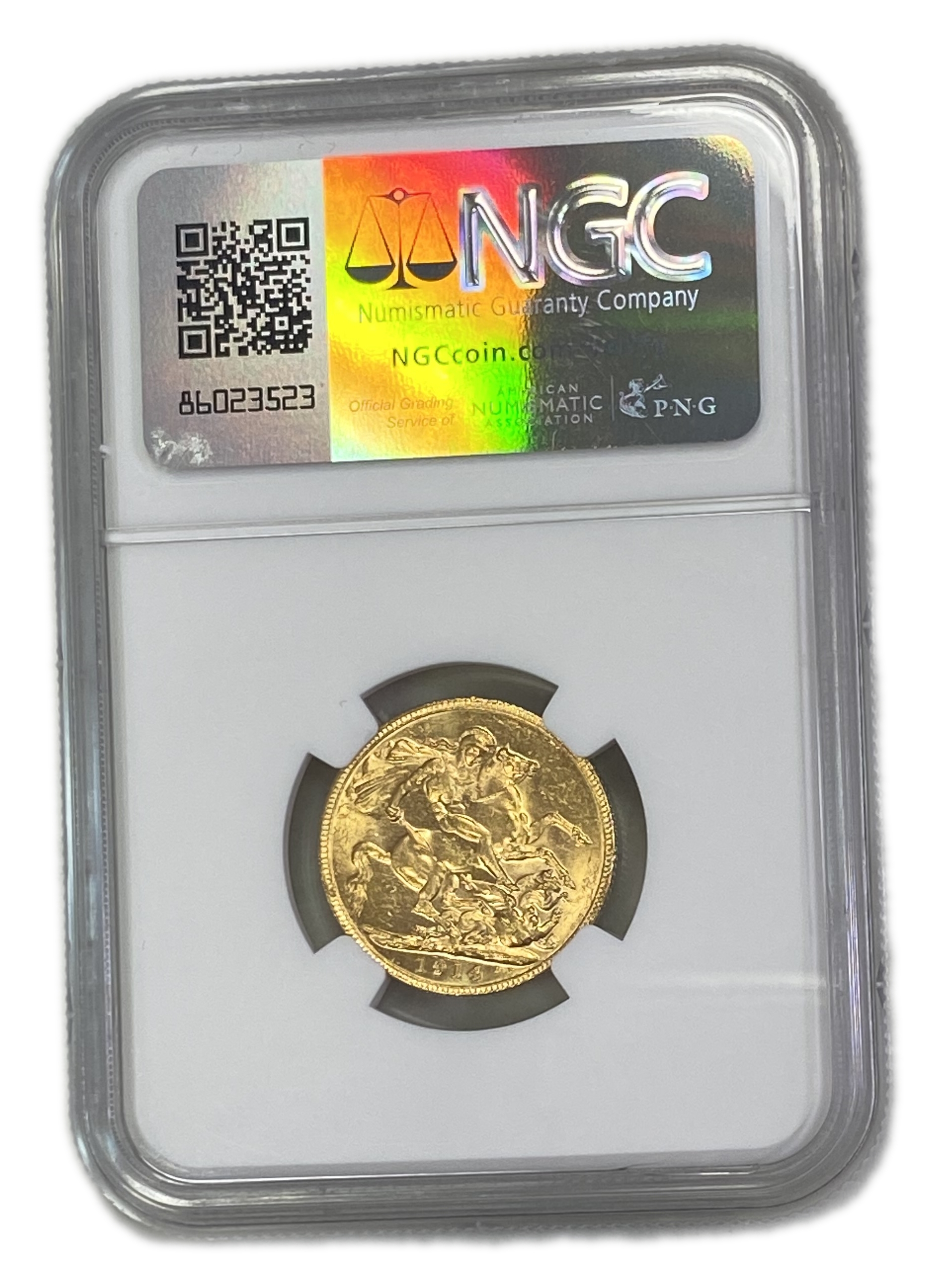 England (Great Britain) – Australia Melbourne – 1 Sovereign 1914 M – Edward VII – NGC AU 58 - Gold 917, 7.988g - 1 1