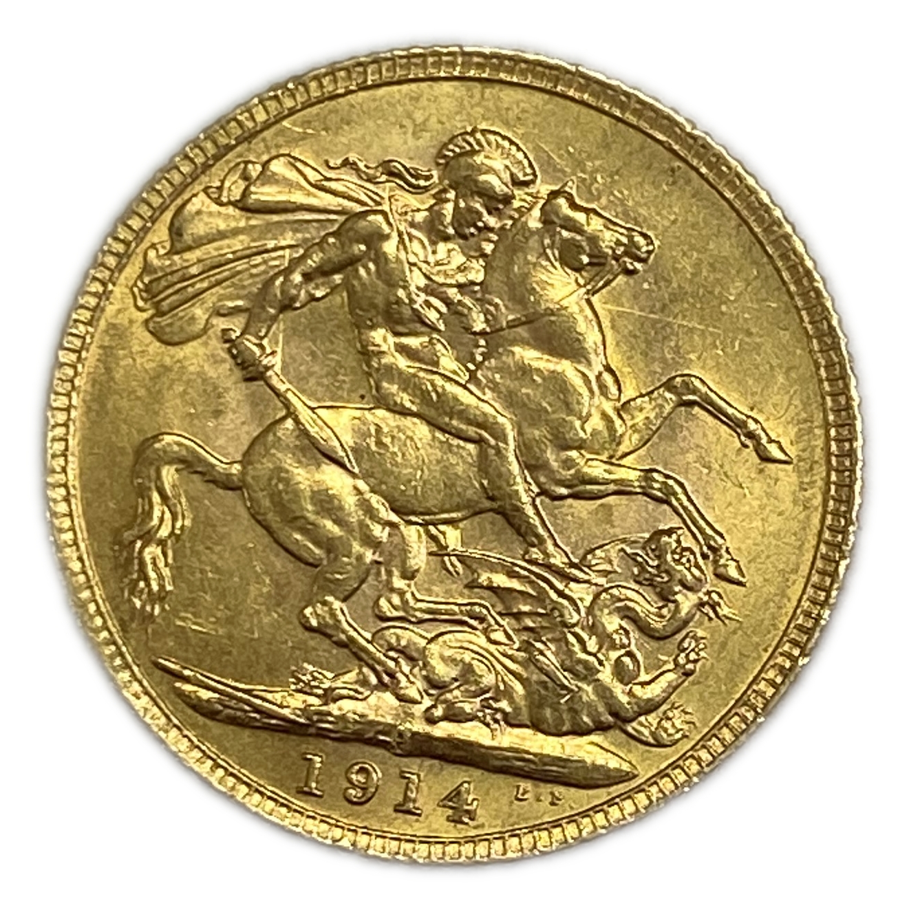 England (Great Britain) – Australia Perth – 1 Sovereign 1914 P – Edward VII – XF Condition - Gold 917, 7.988g - 1 0
