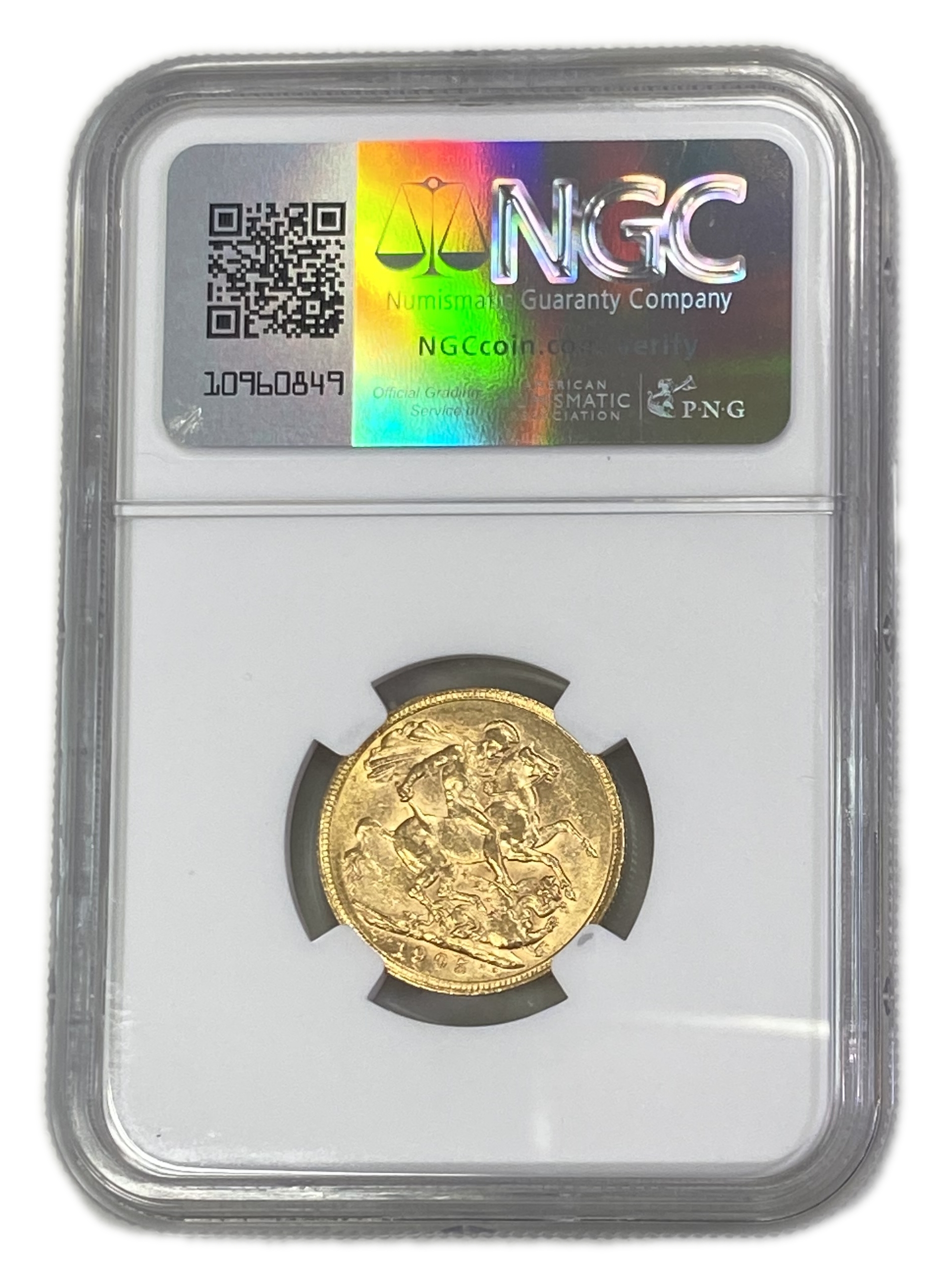 England (Great Britain) – Australia Melbourne – 1 Sovereign 1905 M – Edward VII – NGC AU 55 - Gold 917, 7.988g - 1 1