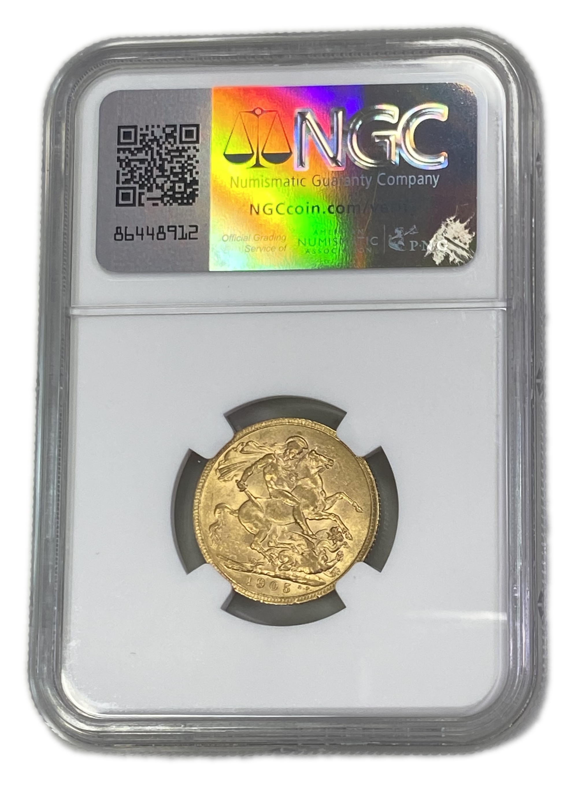 England (Great Britain) – 1 Sovereign 1905 – Edward VII – NGC AU 58 - Gold 917, 7.988g - 1 1