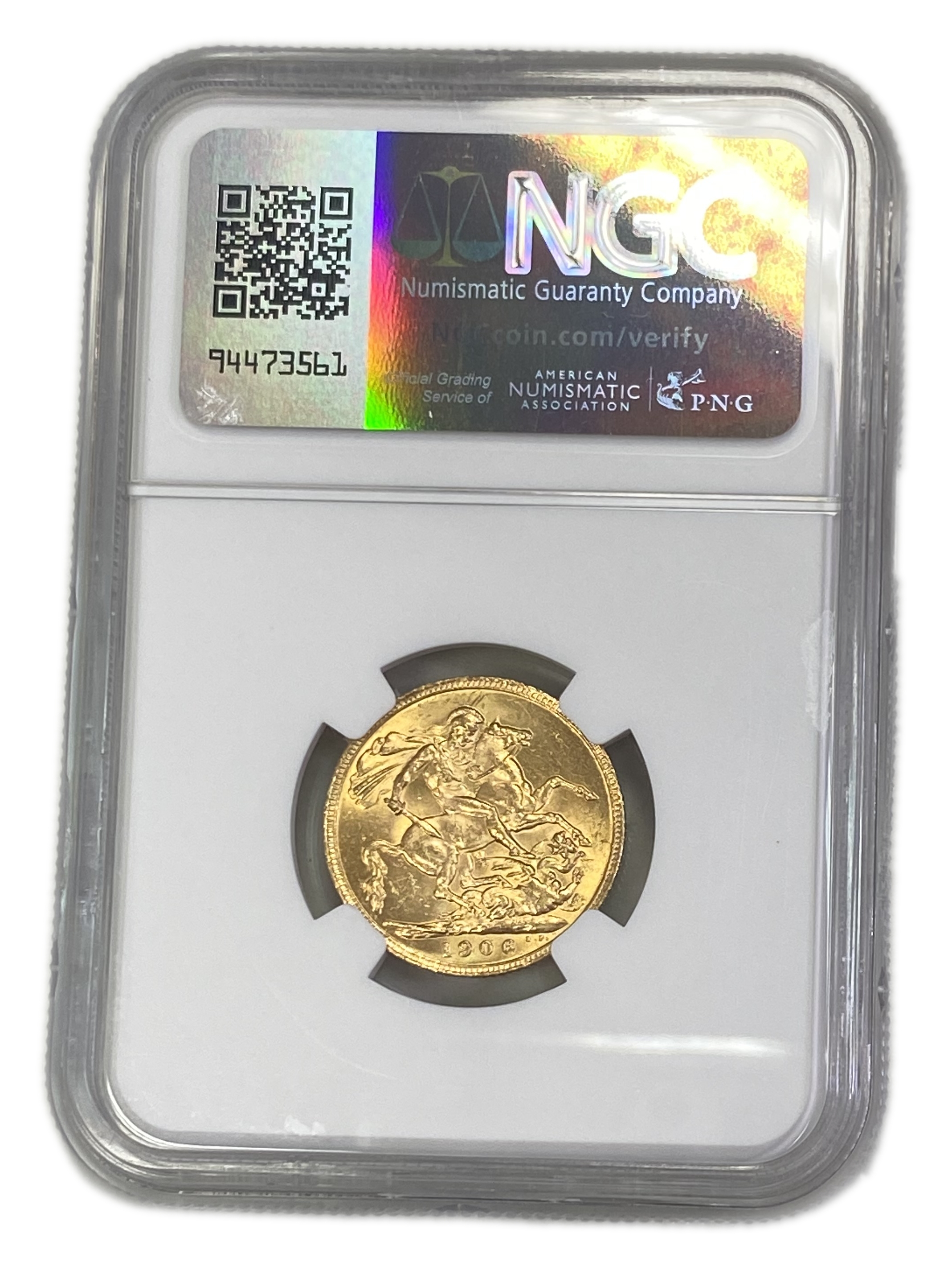 England (Great Britain) – 1 Sovereign 1906 – Edward VII – NGC MS 61 - Gold 917, 7.988g - 1 1