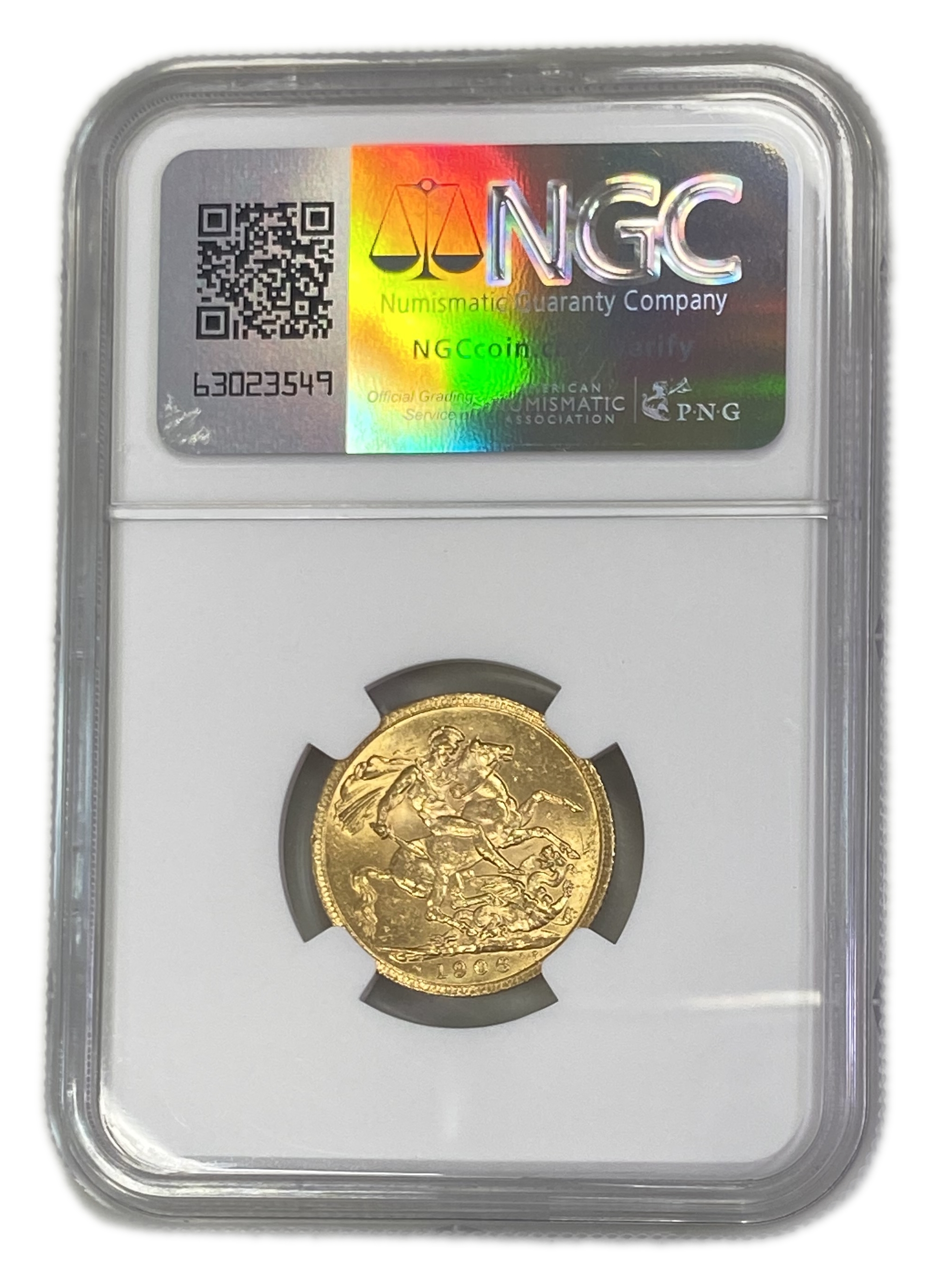 England (Great Britain) – 1 Sovereign 1906 – Edward VII – NGC MS 61 - Gold 917, 7.988g - 1 1