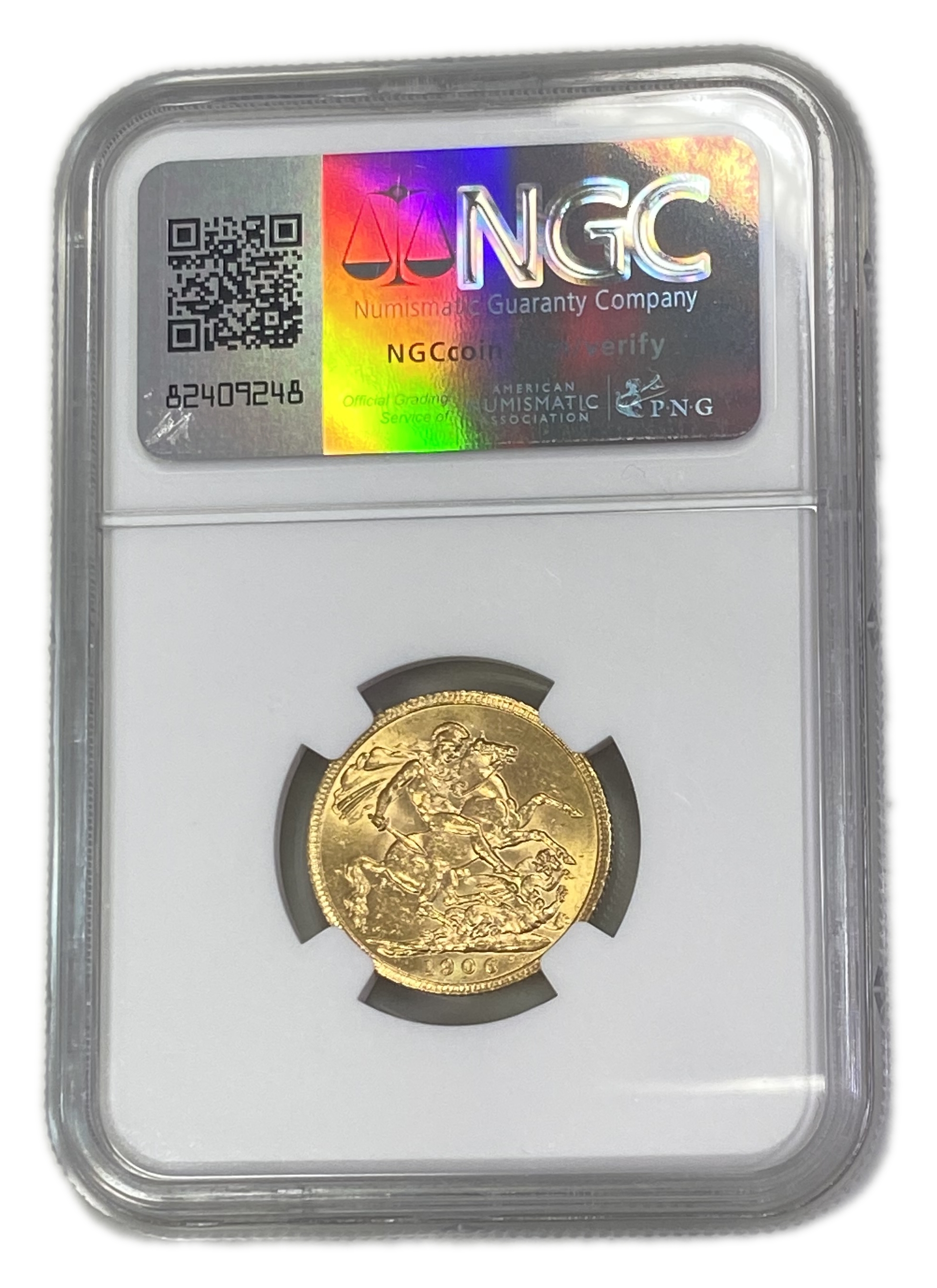 England (Great Britain) – 1 Sovereign 1906 – Edward VII – NGC AU 58 - Gold 917, 7.988g - 1 1