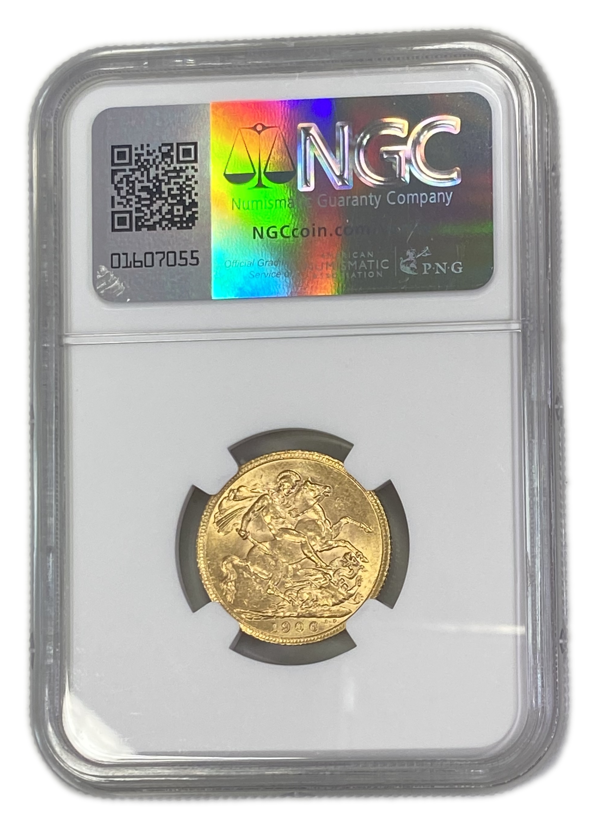 England (Great Britain) – 1 Sovereign 1906 – Edward VII – NGC AU 58 - Gold 917, 7.988g - 1 1