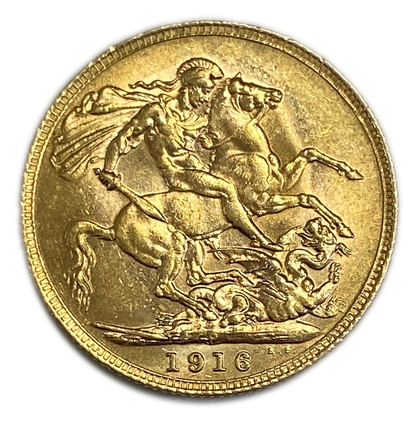 England (Great Britain) – Australia Perth – 1 Sovereign 1916 P – Edward VII – XF Condition - Gold 917, 7.988g - 1 0