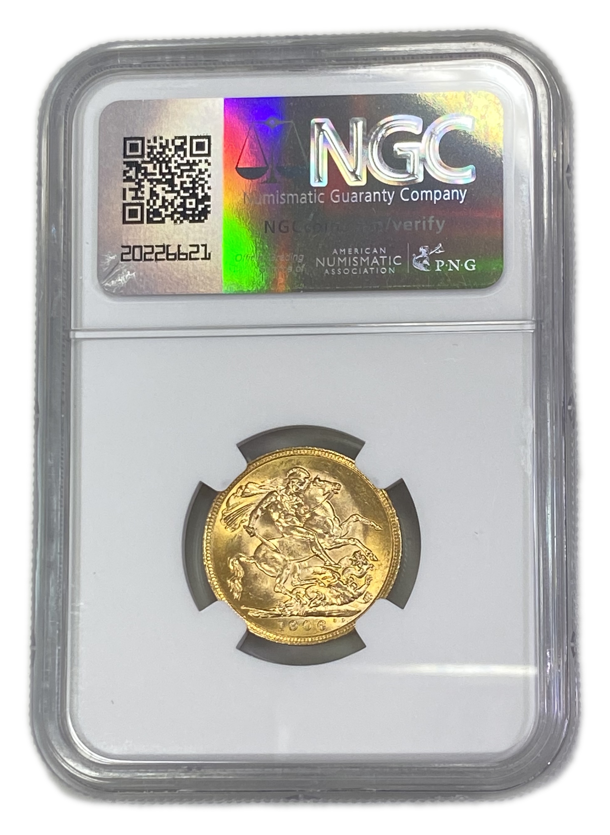 England (Great Britain) – Australia Melbourne – 1 Sovereign 1906 M – Edward VII – NGC MS 62 - Gold 917, 7.988g - 1 1