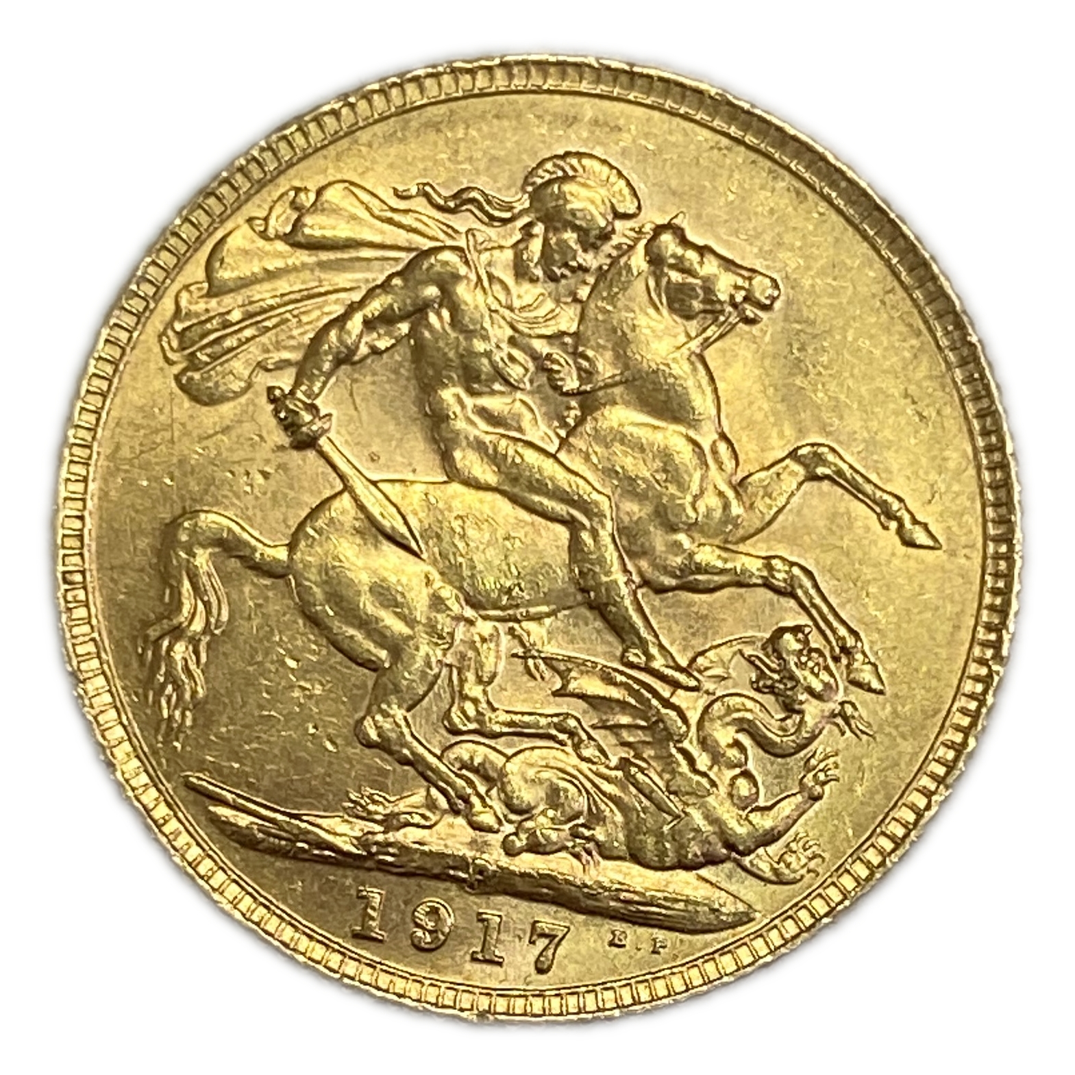 England (Great Britain) – Australia Perth – 1 Sovereign 1917 P – Edward VII – XF Condition - Gold 917, 7.988g - 1 0