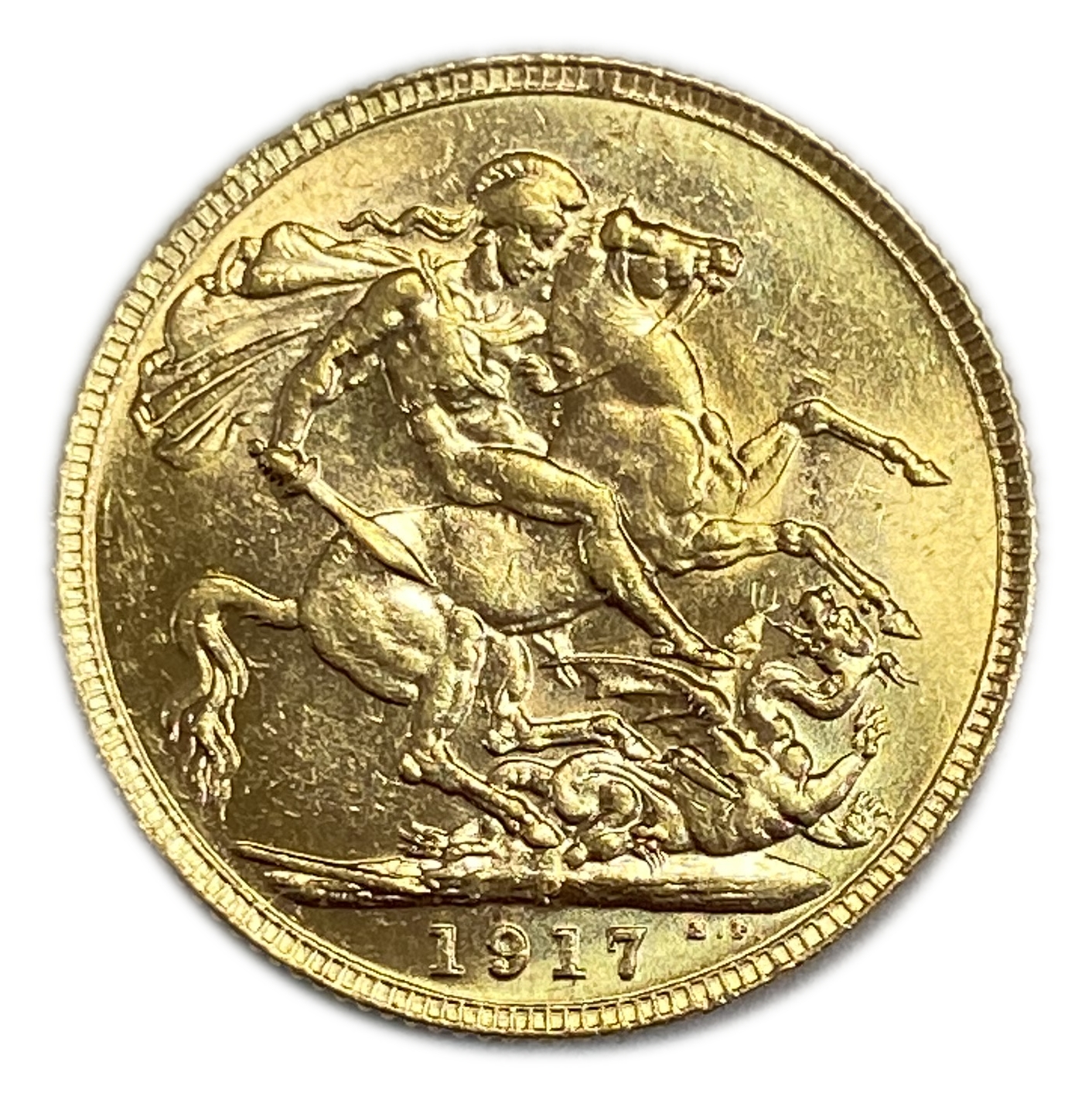 England (Great Britain) – Australia Perth – 1 Sovereign 1917 P – Edward VII – XF Condition - Gold 917, 7.988g - 1 0