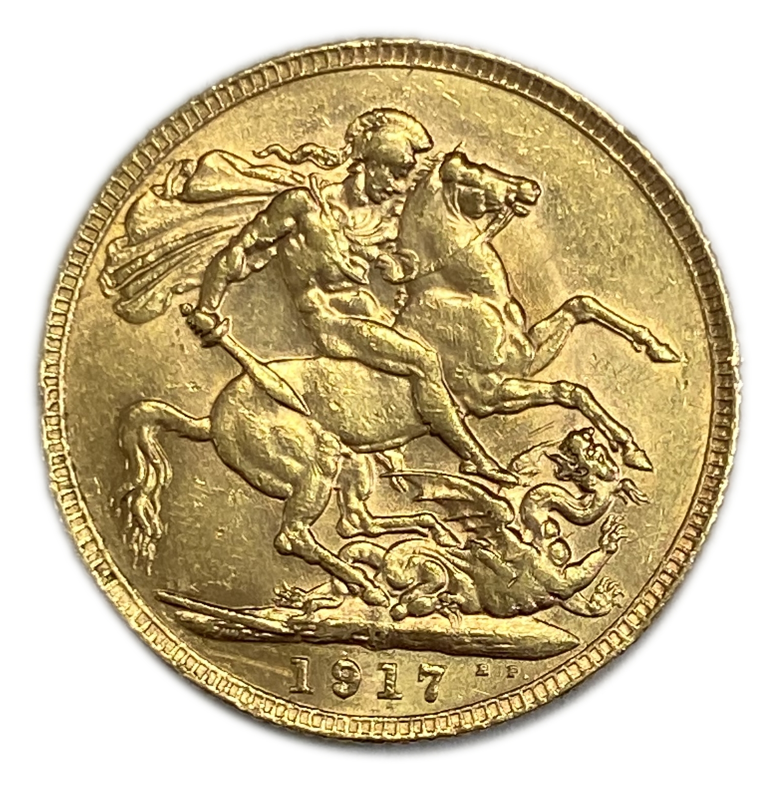 England (Great Britain) – Australia Perth – 1 Sovereign 1917 P – Edward VII – XF Condition - Gold 917, 7.988g - 1 0