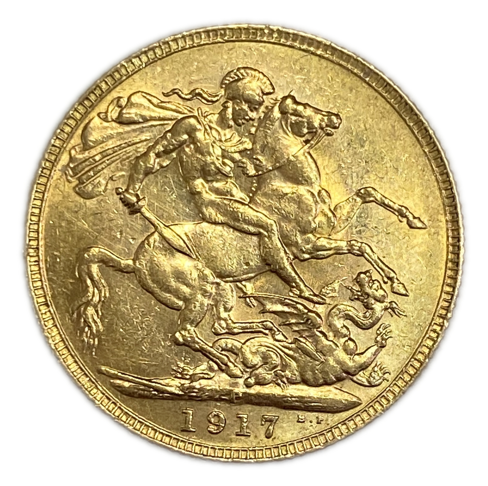 England (Great Britain) – Australia Perth – 1 Sovereign 1917 P – Edward VII – XF Condition - Gold 917, 7.988g - 1 0
