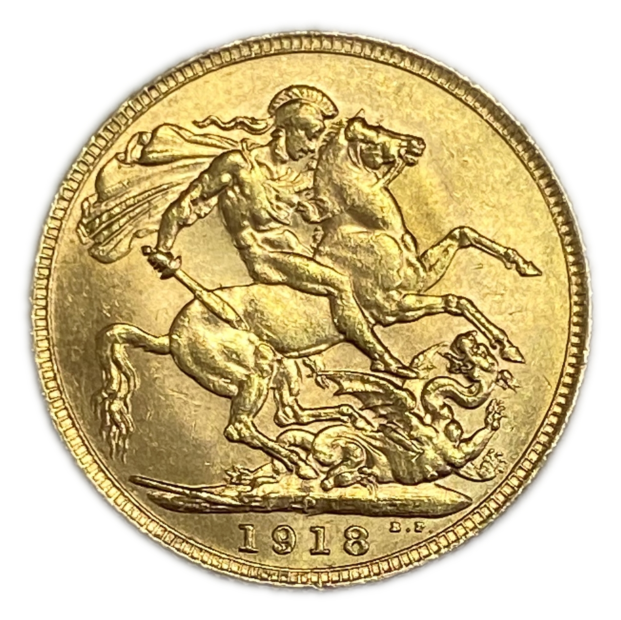 England (Great Britain) – Australia Perth – 1 Sovereign 1918 P – Edward VII – XF Condition - Gold 917, 7.988g - 1 0