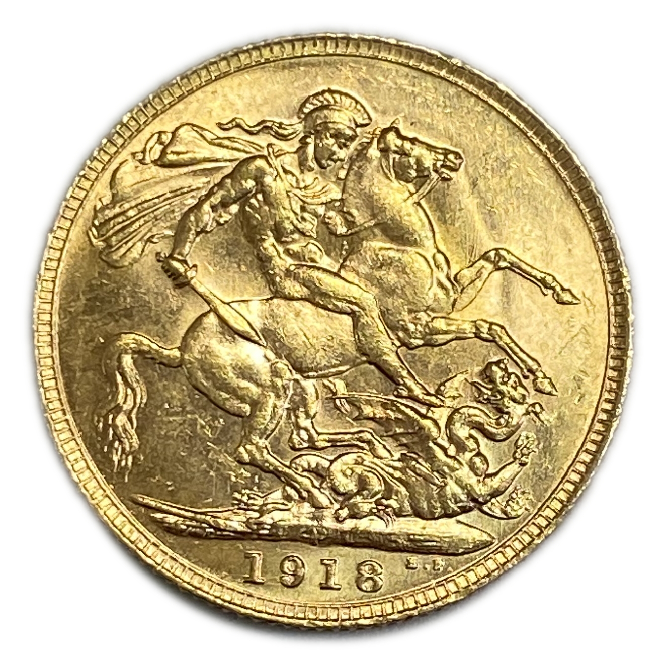 England (Great Britain) – Australia Perth – 1 Sovereign 1918 P – Edward VII – XF Condition - Gold 917, 7.988g - 1 0