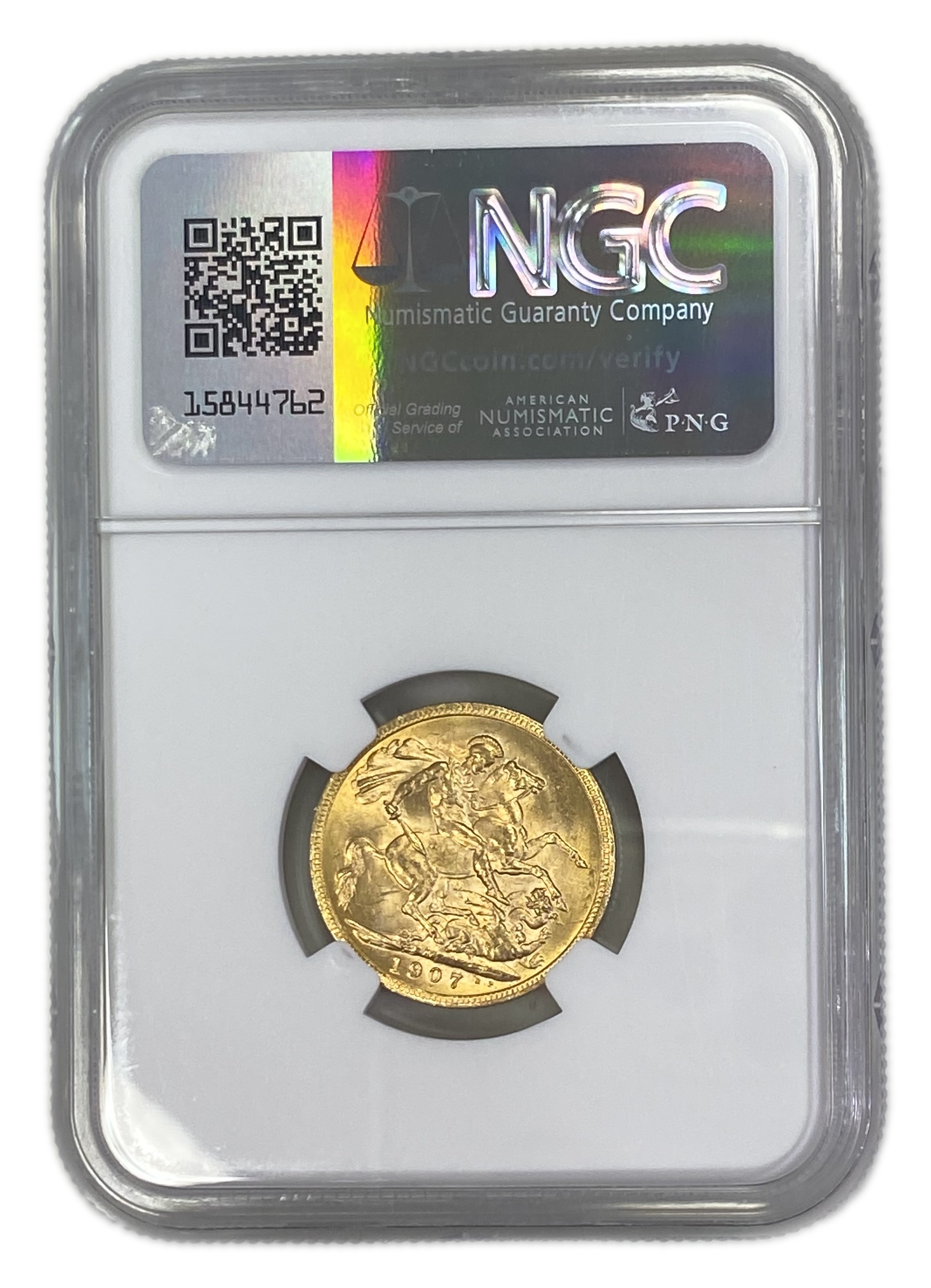 England (Great Britain) – Australia Melbourne – 1 Sovereign 1907 M – Edward VII – NGC MS 62 - Gold 917, 7.988g - 1 1