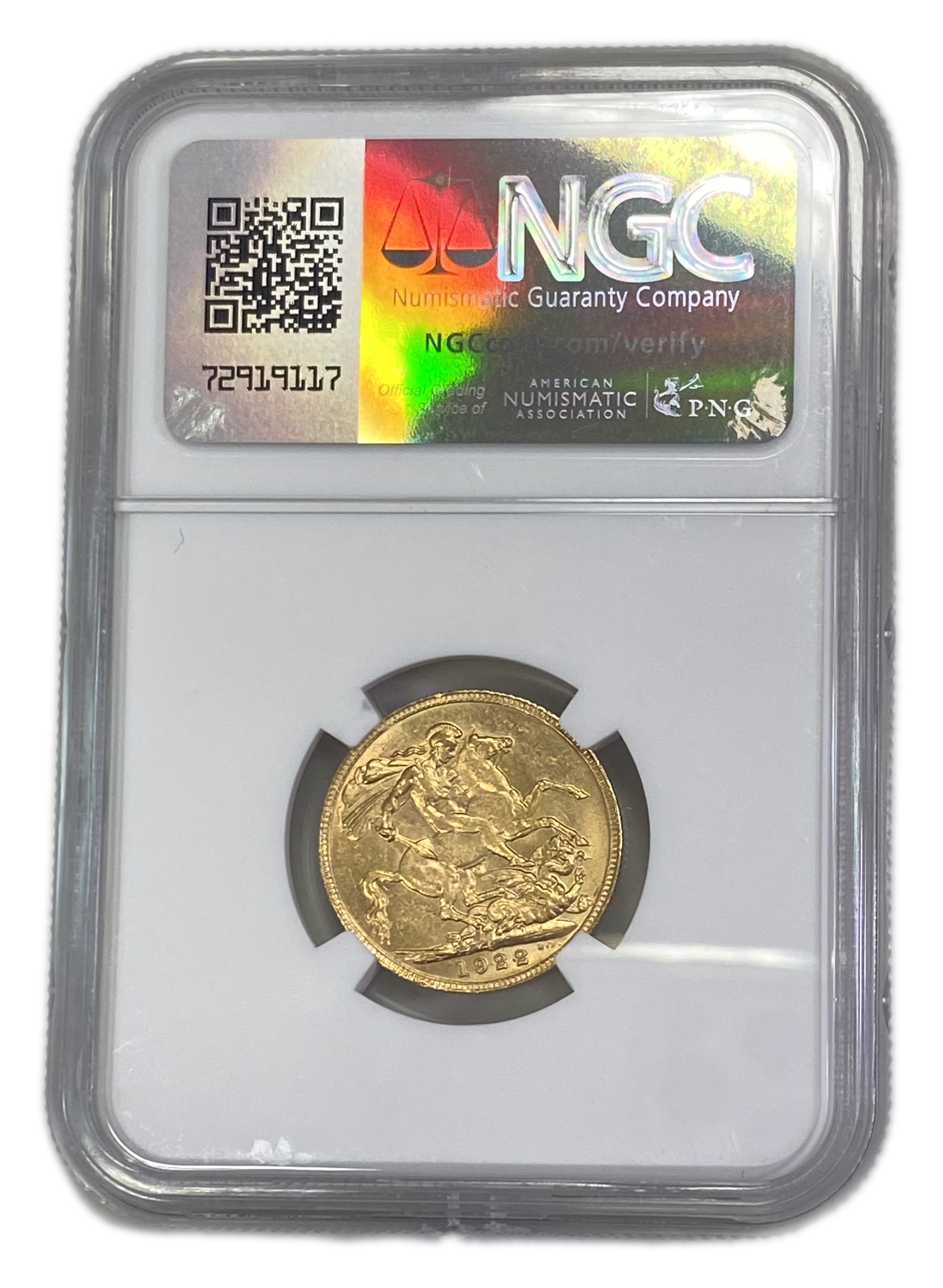 England (Great Britain) – Australia Perth – 1 Sovereign 1922 P – Edward VII – NGC AU 58 - Gold 917, 7.988g
... - 1 1
