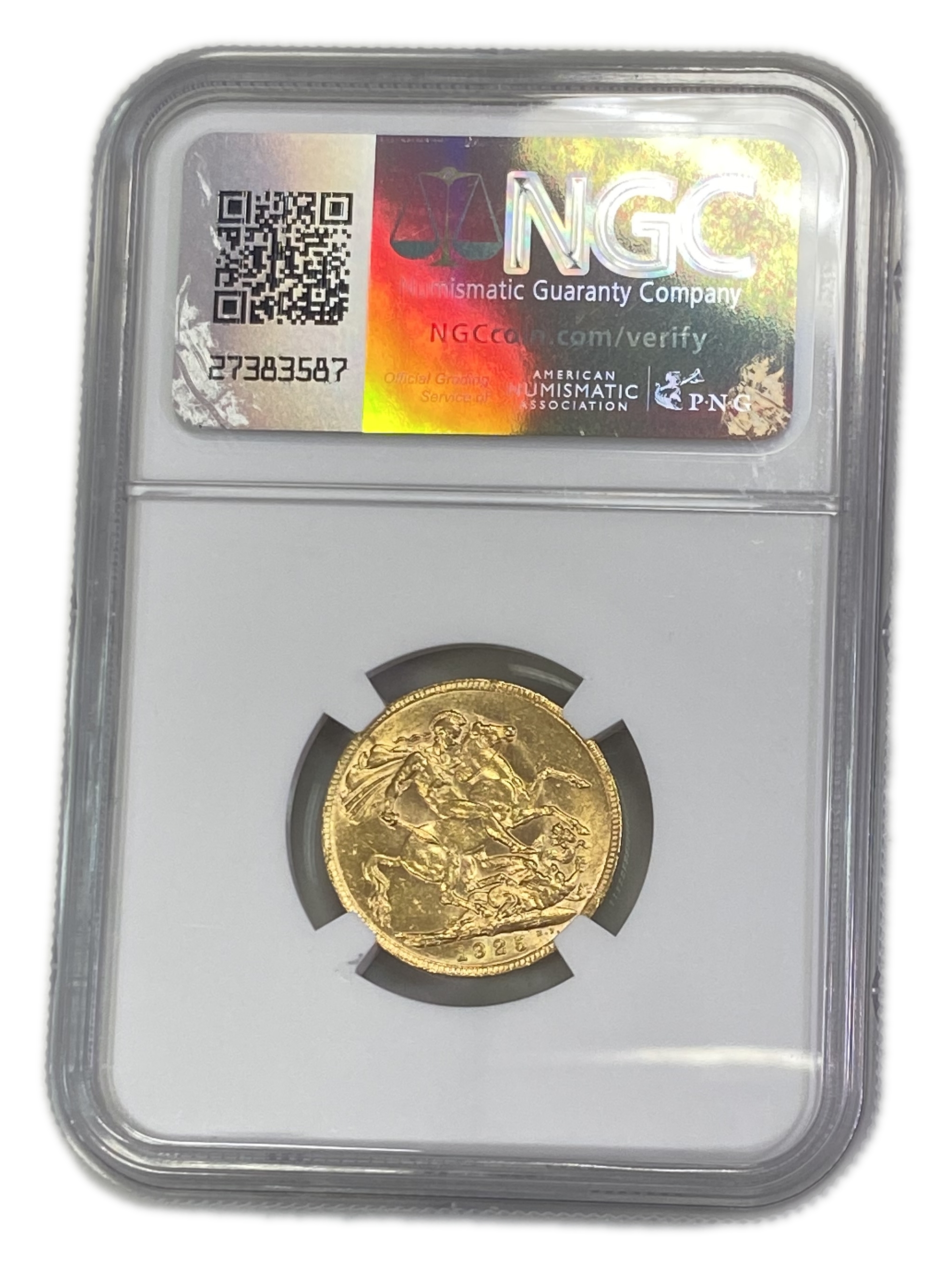 England (Great Britain) – Australia Perth – 1 Sovereign 1925 P – Edward VII – NGC AU 58 - Gold 917, 7.988g
... - 1 1
