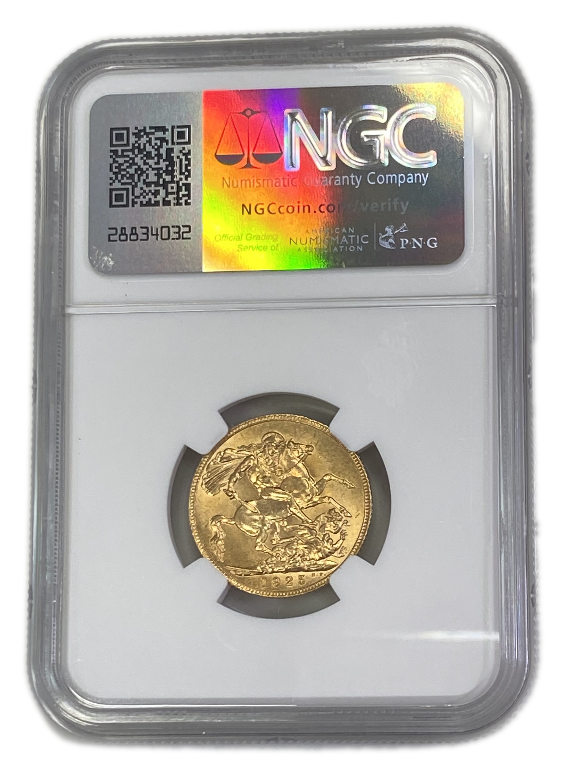 England (Great Britain) – 1 Sovereign 1925 – Edward VII – NGC UNC DETAILS - Gold 917, 7.988g
Only 10% fees ... - 1 1