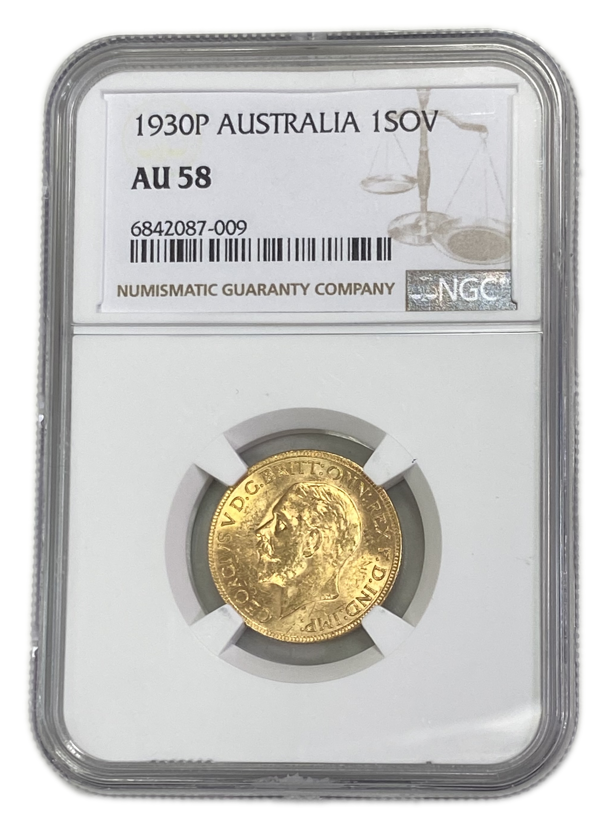 England (Great Britain) – Australia Perth – 1 Sovereign 1930 P – Edward VII – NGC AU 58 - Gold 917, 7.988g
... - 1 0