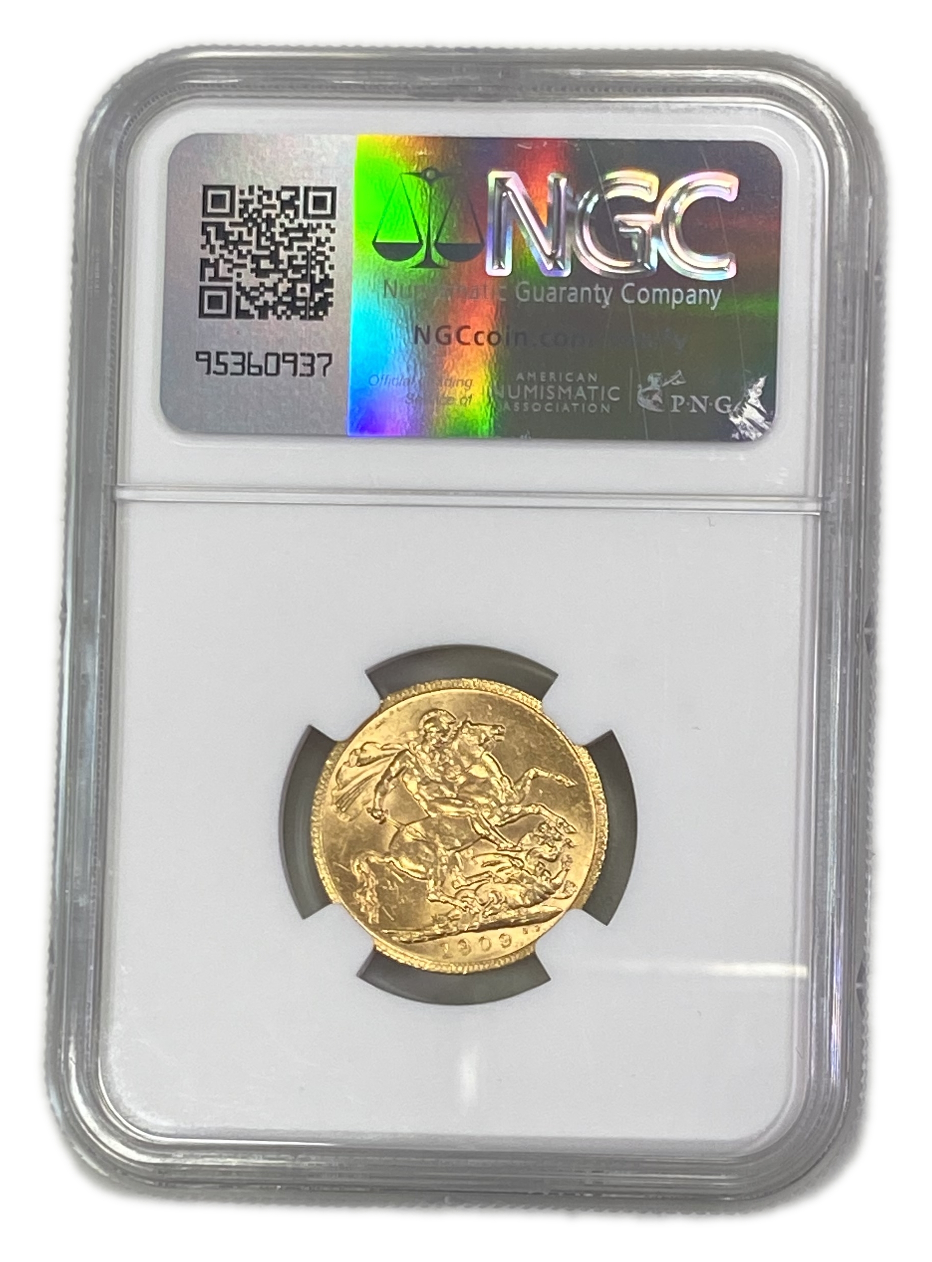 England (Great Britain) – 1 Sovereign 1909 – Edward VII – NGC MS 61 - Gold 917, 7.988g - 1 1