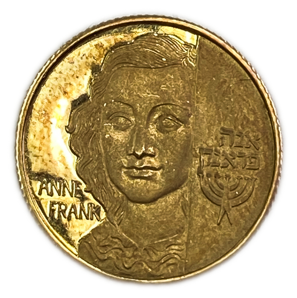 Israel - Anne Frank - Gold 750, 4.4g, 18mm - 1 0