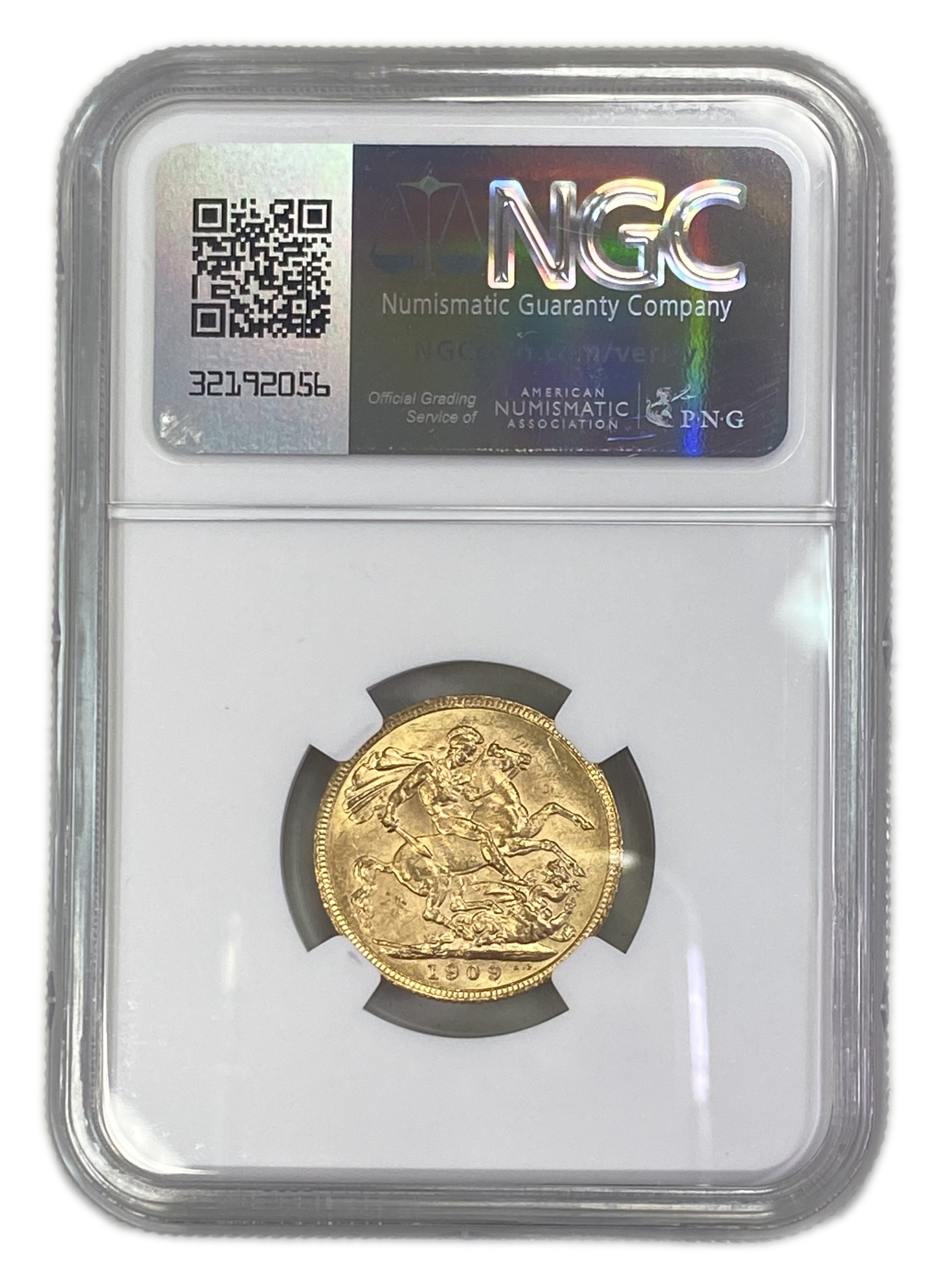 England (Great Britain) – Australia Melbourne – 1 Sovereign 1909 M – Edward VII – NGC MS 61 - Gold 917, 7.988g - 1 1
